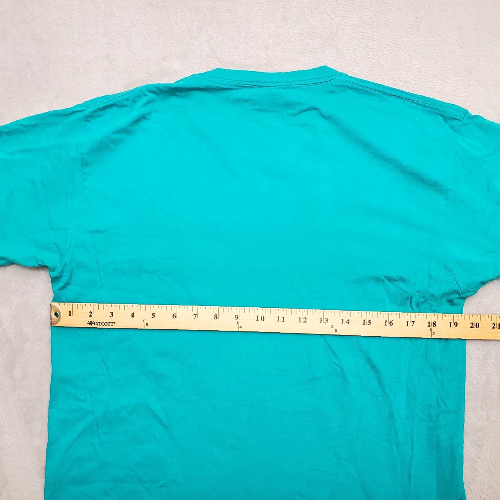 Vintage VINTAGE TownCraft Shirt Green Mens L Crewneck Pocket TEE 100% Cotton Short Sleeve Jersey Cotton Crew Neck Size US L / EU 52-54 / 3 - 6 Thumbnail
