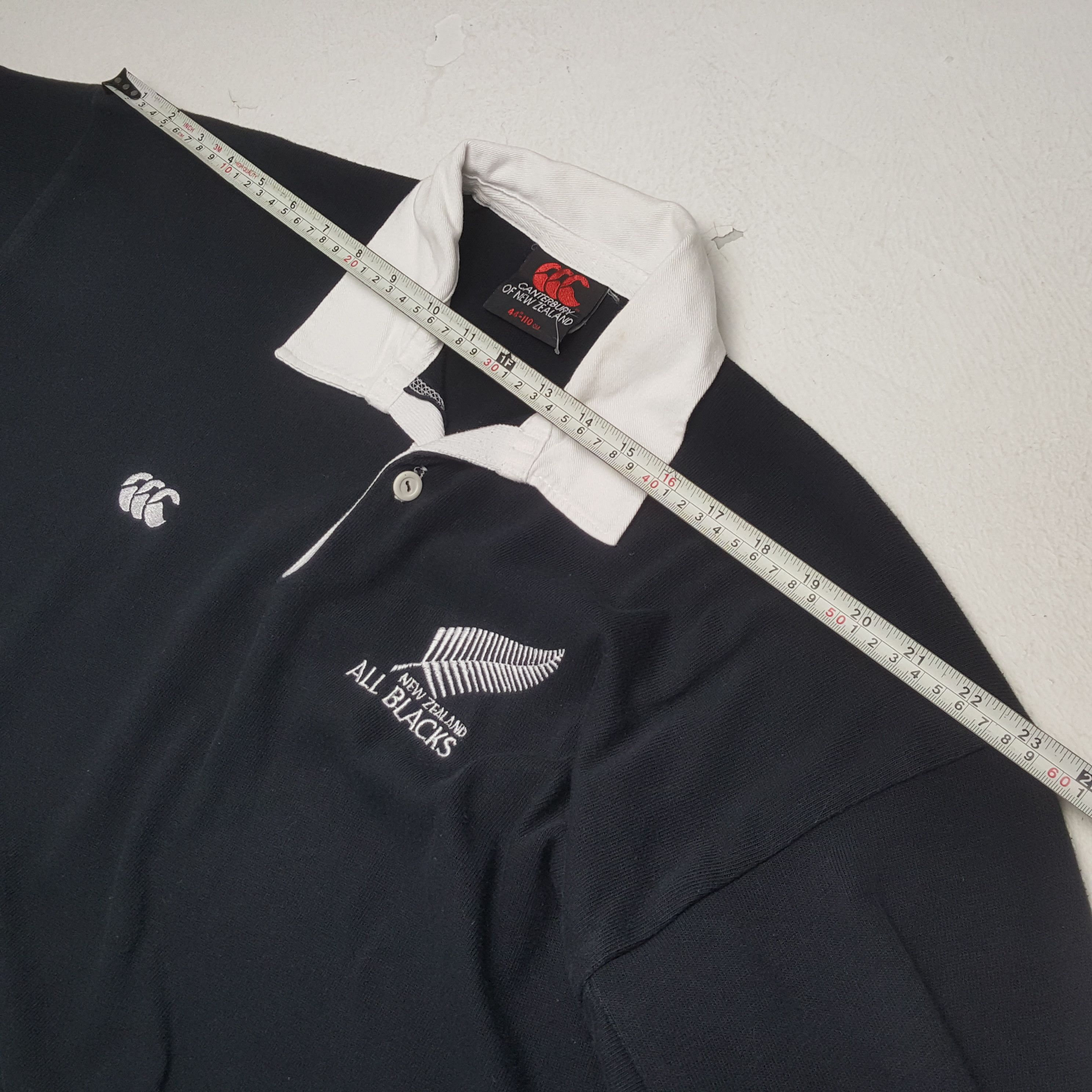 All Blacks × Canterbury of New Zealand × Vintage Vintage CANTERBURRY OF NEW ZEALAND All Black Rugby Polos Size US L / EU 52-54 / 3 - 4 Thumbnail