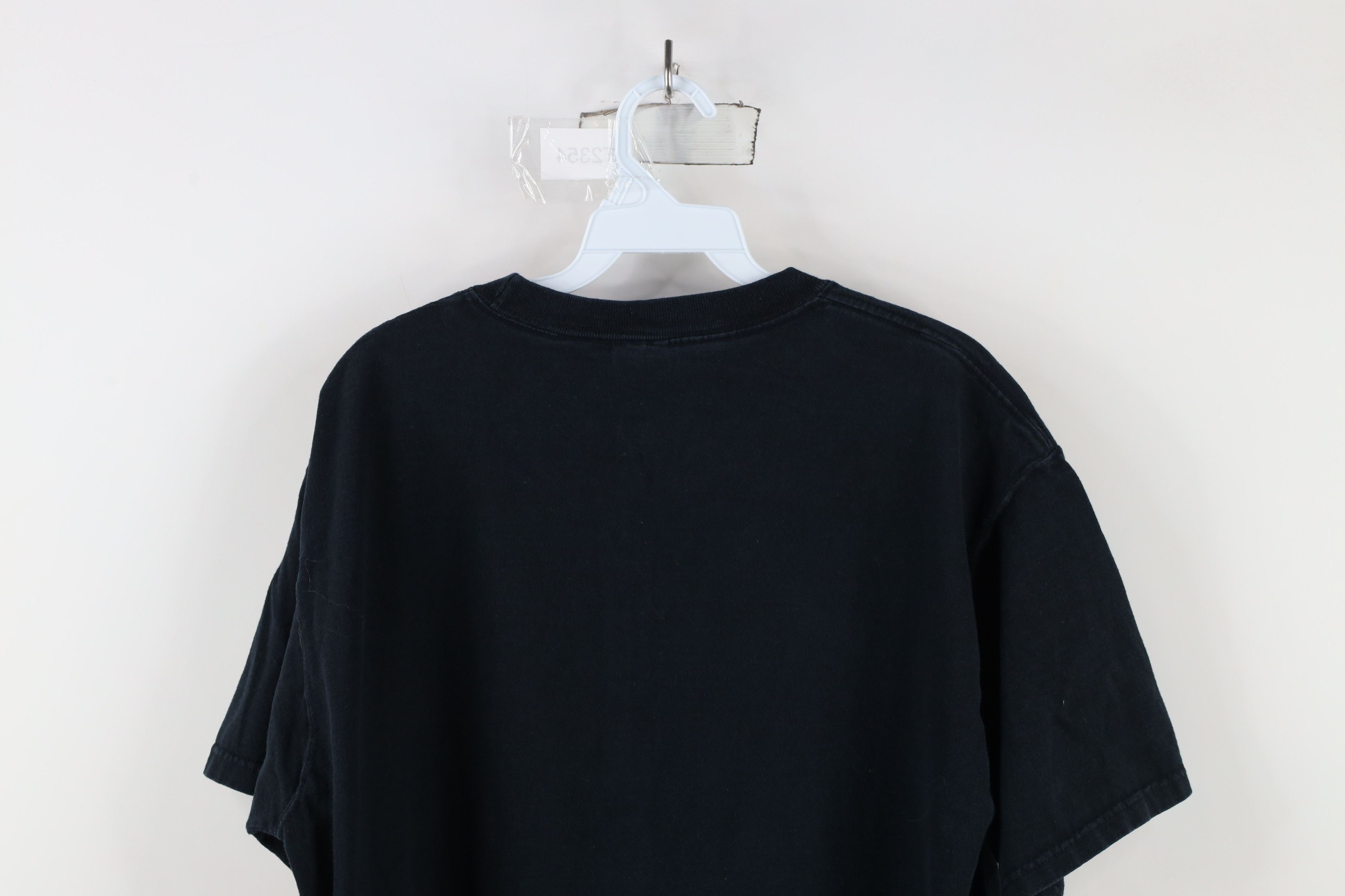 Vintage Vintage 90s Streetwear Heavyweight Cotton T-Shirt Black Size US L / EU 52-54 / 3 - 9 Thumbnail