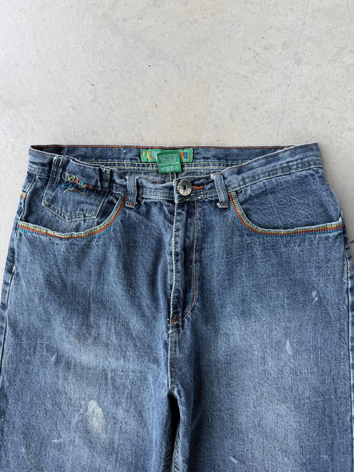 Brooklyn Xpress Vintage Y2K Brooklyn Xpress Baggy Denim Shorts Size US 34 / EU 50 - 4 Thumbnail