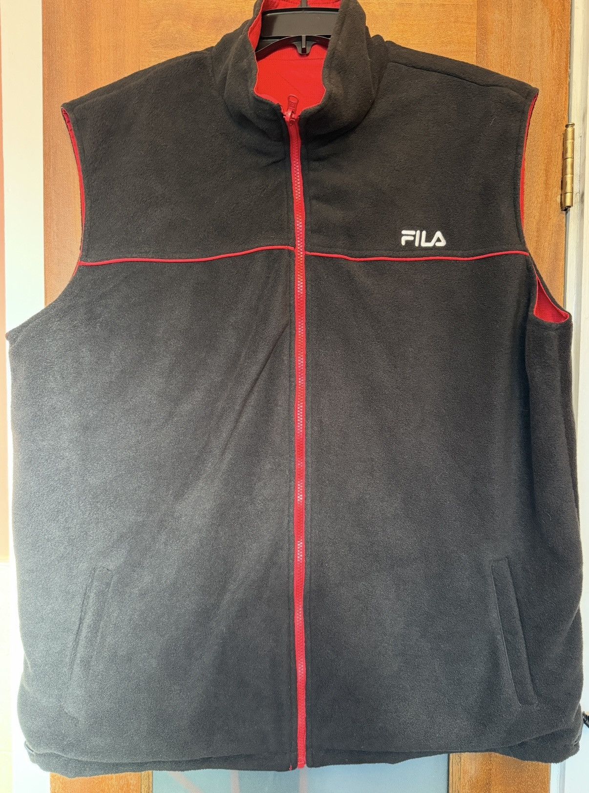 Fila Fila Men’s Red Convertible 3/1 Nylon Hooded Vest Parka XXL Size US XXL / EU 58 / 5 - 7 Thumbnail