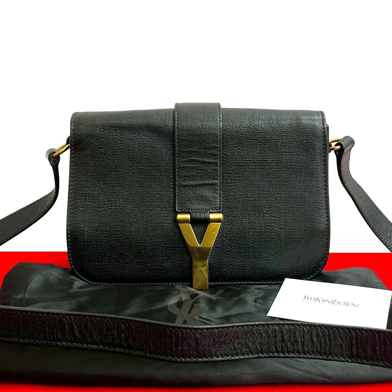 Yves Saint Laurent Yves Saint Laurent Yves Saint Laurent Leather Shoulder Bag Leather Shoulder Bag DUTY FREE for USA Size ONE SIZE - 1 Thumbnail