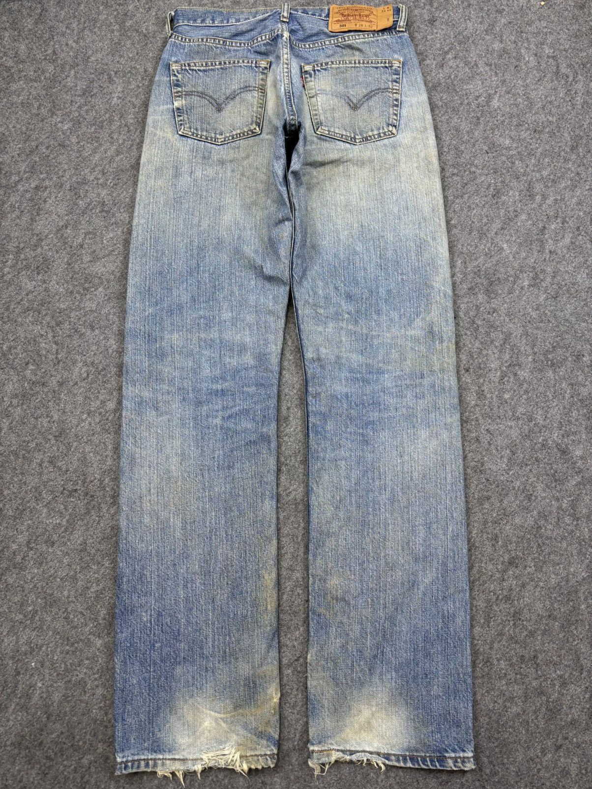 Levi's 💥Thrashed💥Vintage Levis 501 Crazy Rework Denim F823 Size US 28 / EU 44 - 20 Thumbnail