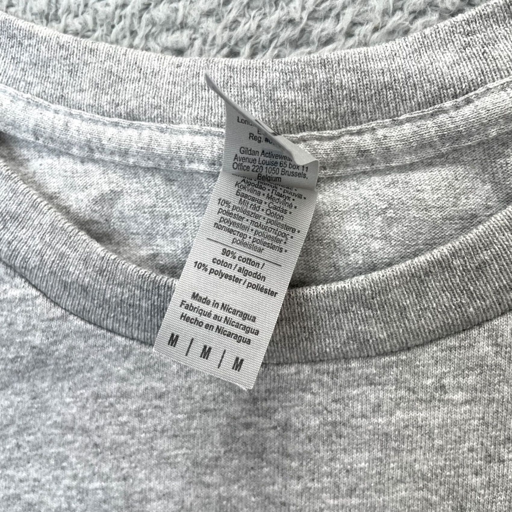 Gildan Gildan Enterprise Shirt Mens M Gray Heathered Cotton Logo City USA Shirt T-Shirt Mens Size US M / EU 48-50 / 2 - 5 Thumbnail