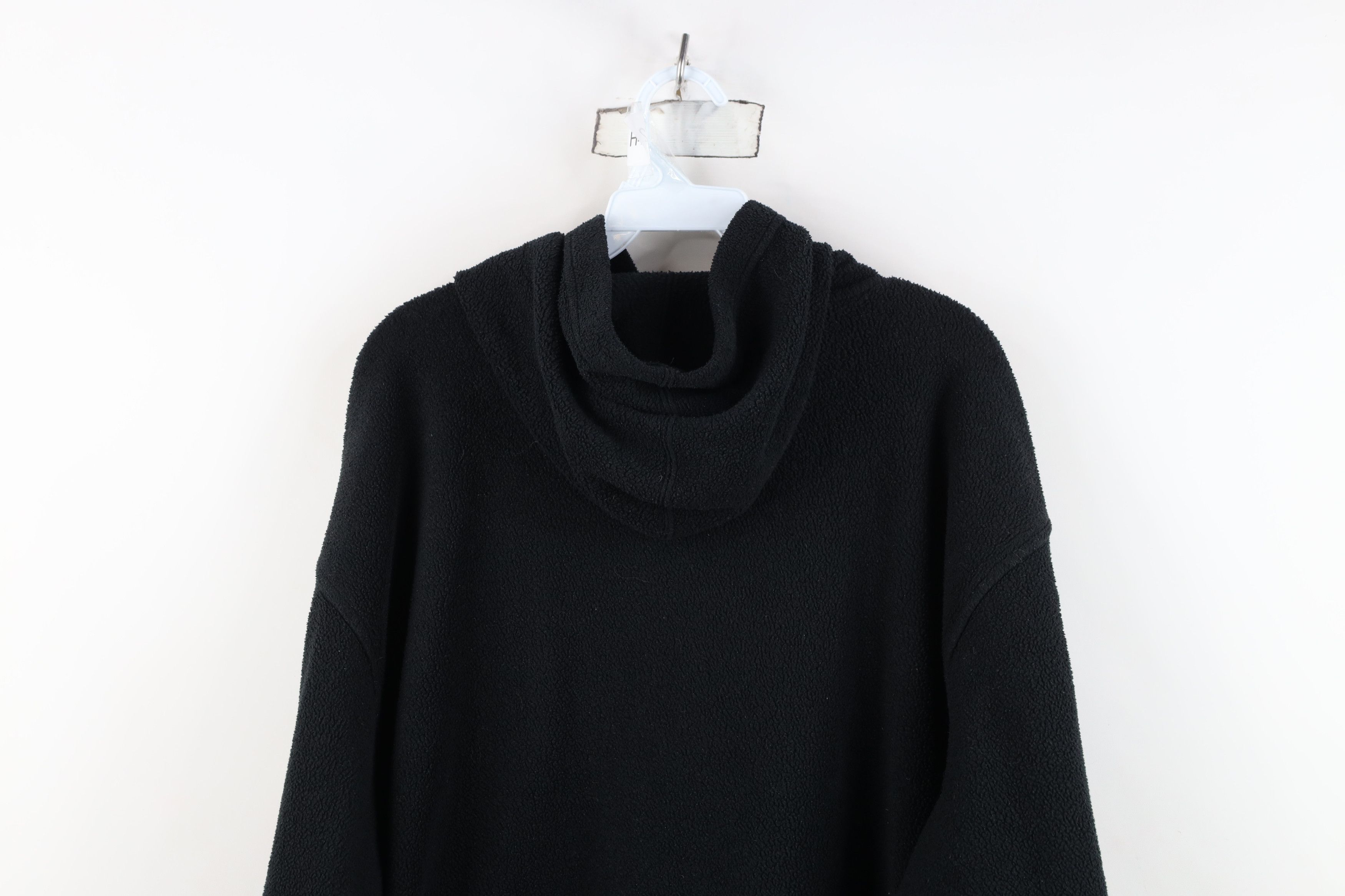 Vintage Vintage 90s Bum Equipment Fleece Hoodie Sweatshirt Black Size US L / EU 52-54 / 3 - 12 Thumbnail