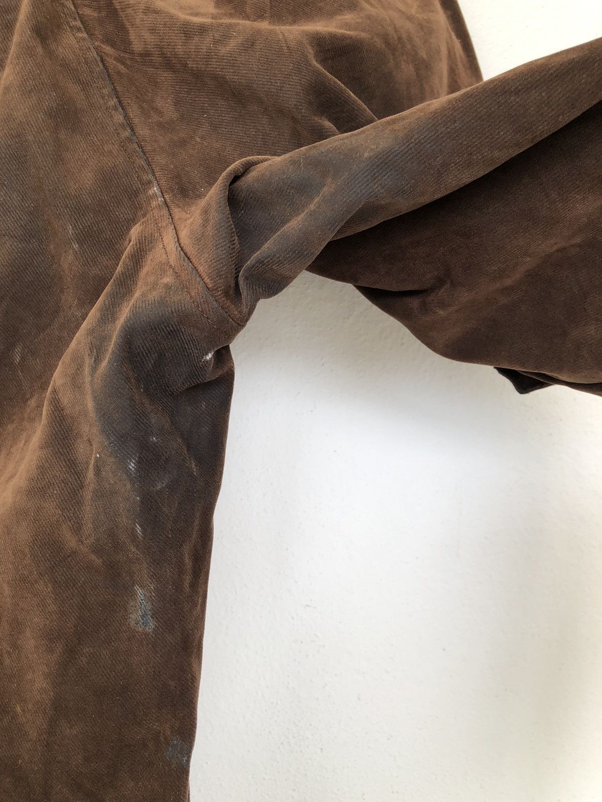 Japanese Brand Vintage COMME CA ISM Suede Cargo Pant Size US 32 / EU 48 - 9 Thumbnail