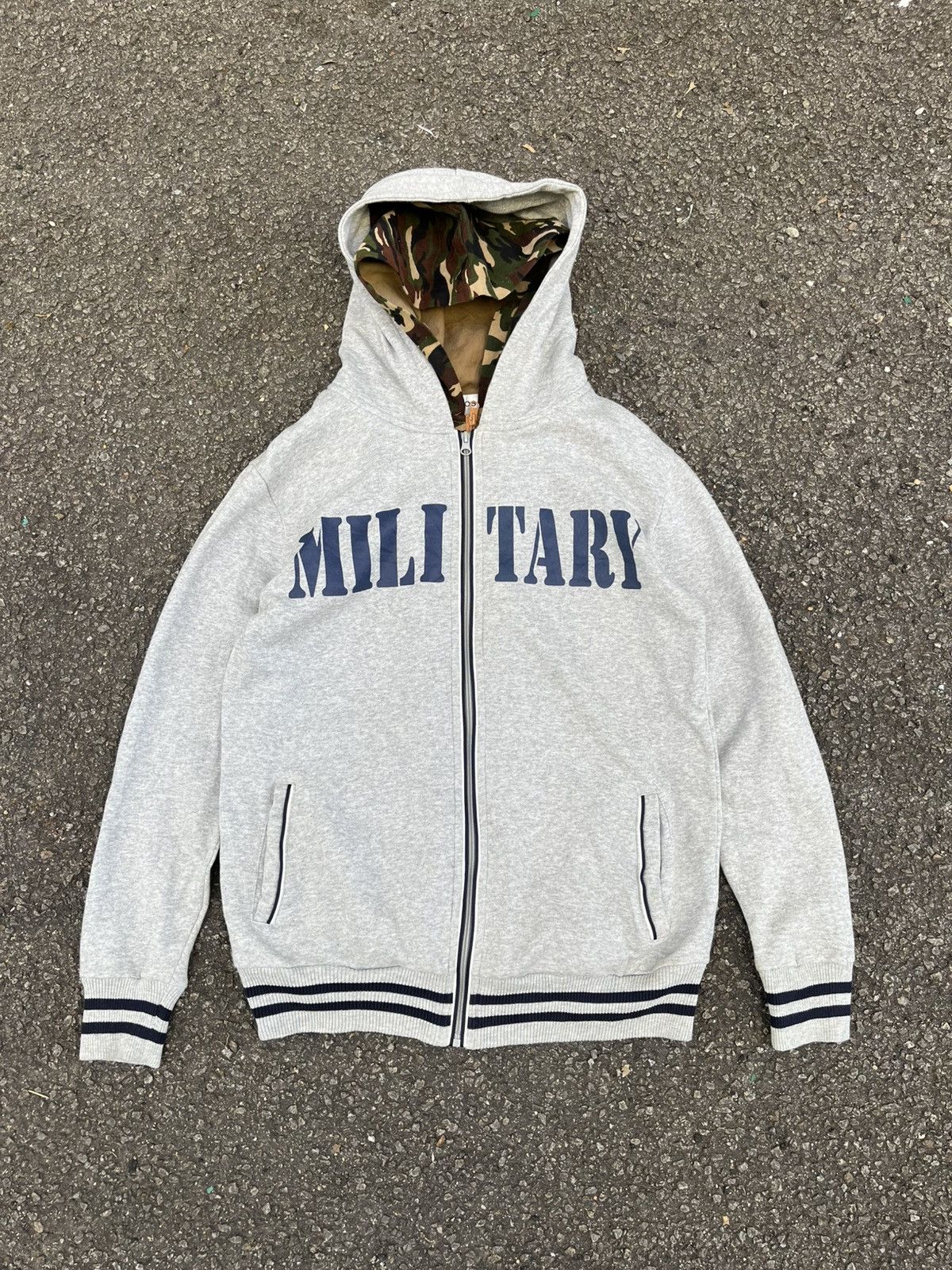 Hysteric Glamour Barcedos Hybrid Double Layer Military Zip Hoodie LGB Styled Size US L / EU 52-54 / 3 - 1 Thumbnail