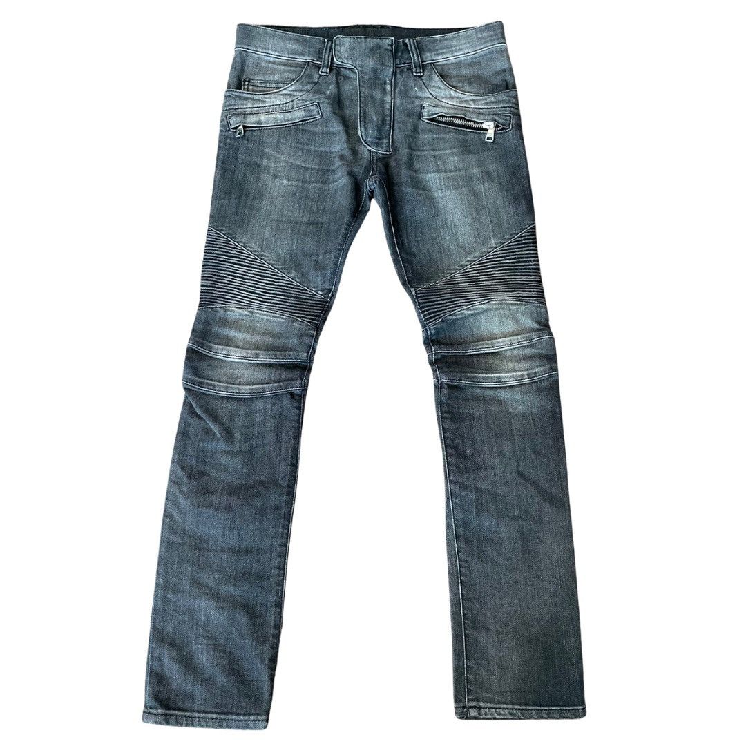 Balmain Balmain SS11 Eagle Coin Biker Jeans | Grailed