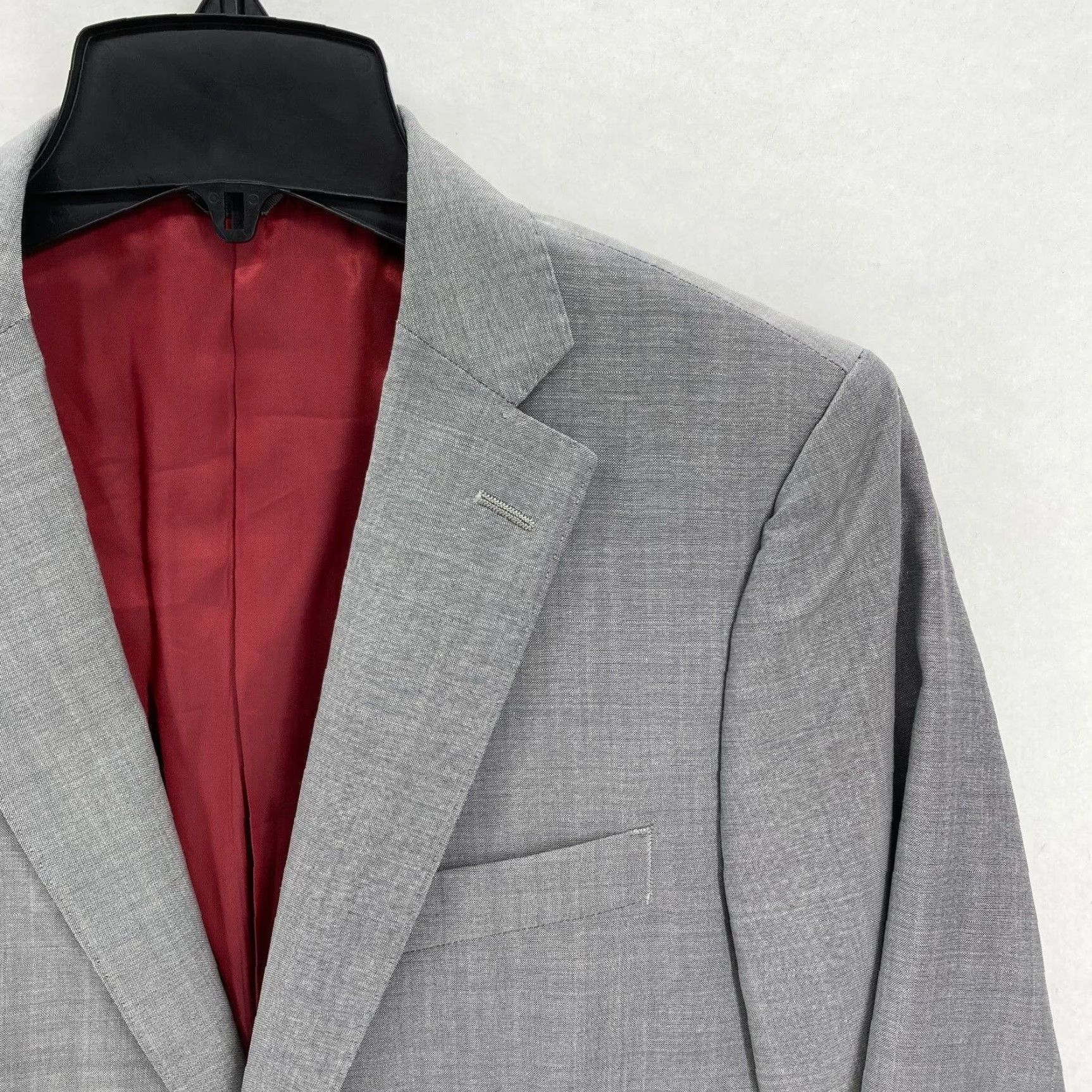 Vintage INDOCHINO Yaletown 46 Sport Coat Blazer Jacket Mens 38 Gray Wool Mohair Luxury Blazer Mens 38 Gray Wool Mohair Luxury Size 38R - 5 Thumbnail