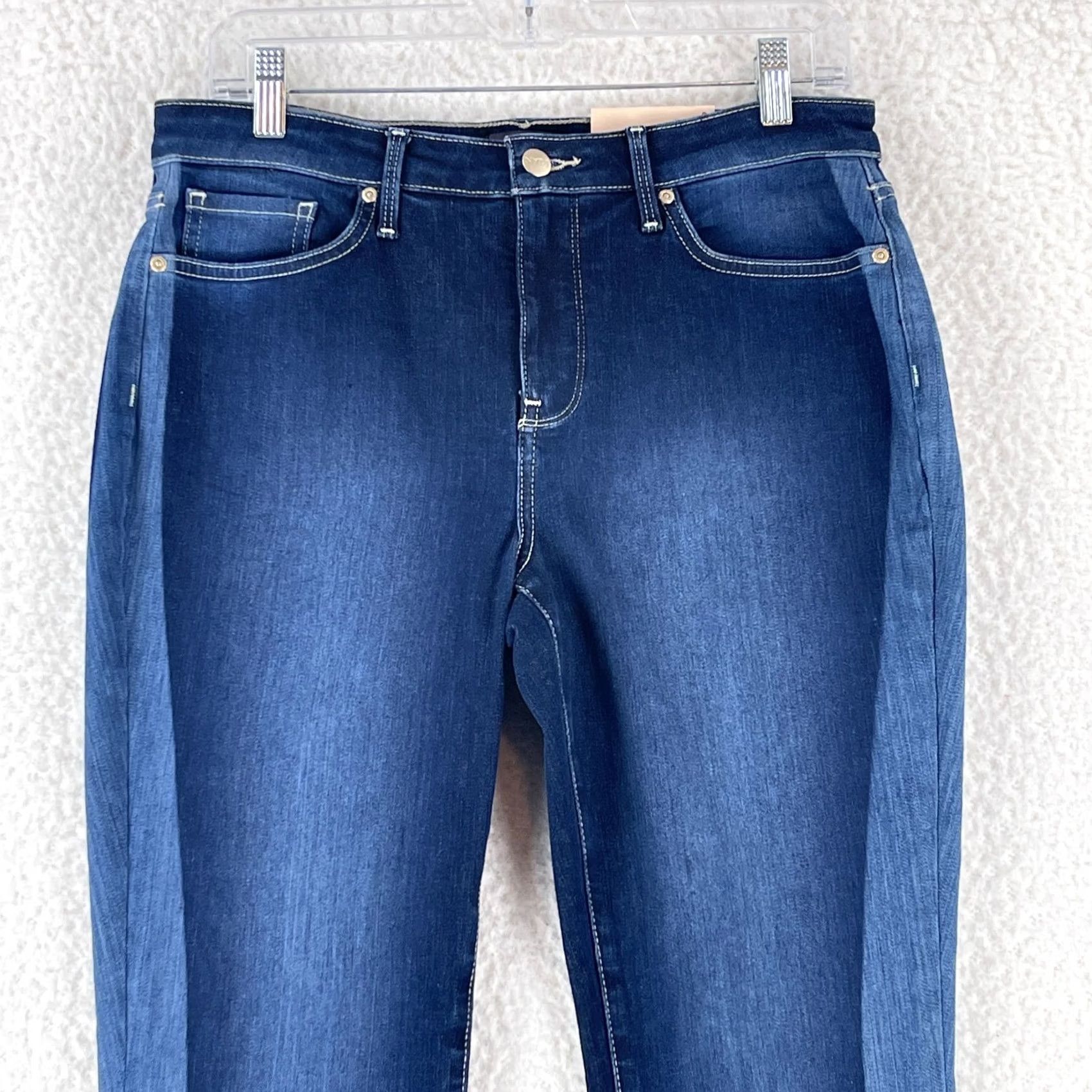 NYDJ VINTAGE NYDJ Jeans Womens Size 8 Ami Skinny Leg Denim Mid-Rise Dark Wash Blue Denim Skinny Jeans Womens 8 NYDJ City College Preppy Size 30" / US 8 / IT 44 - 2 Thumbnail