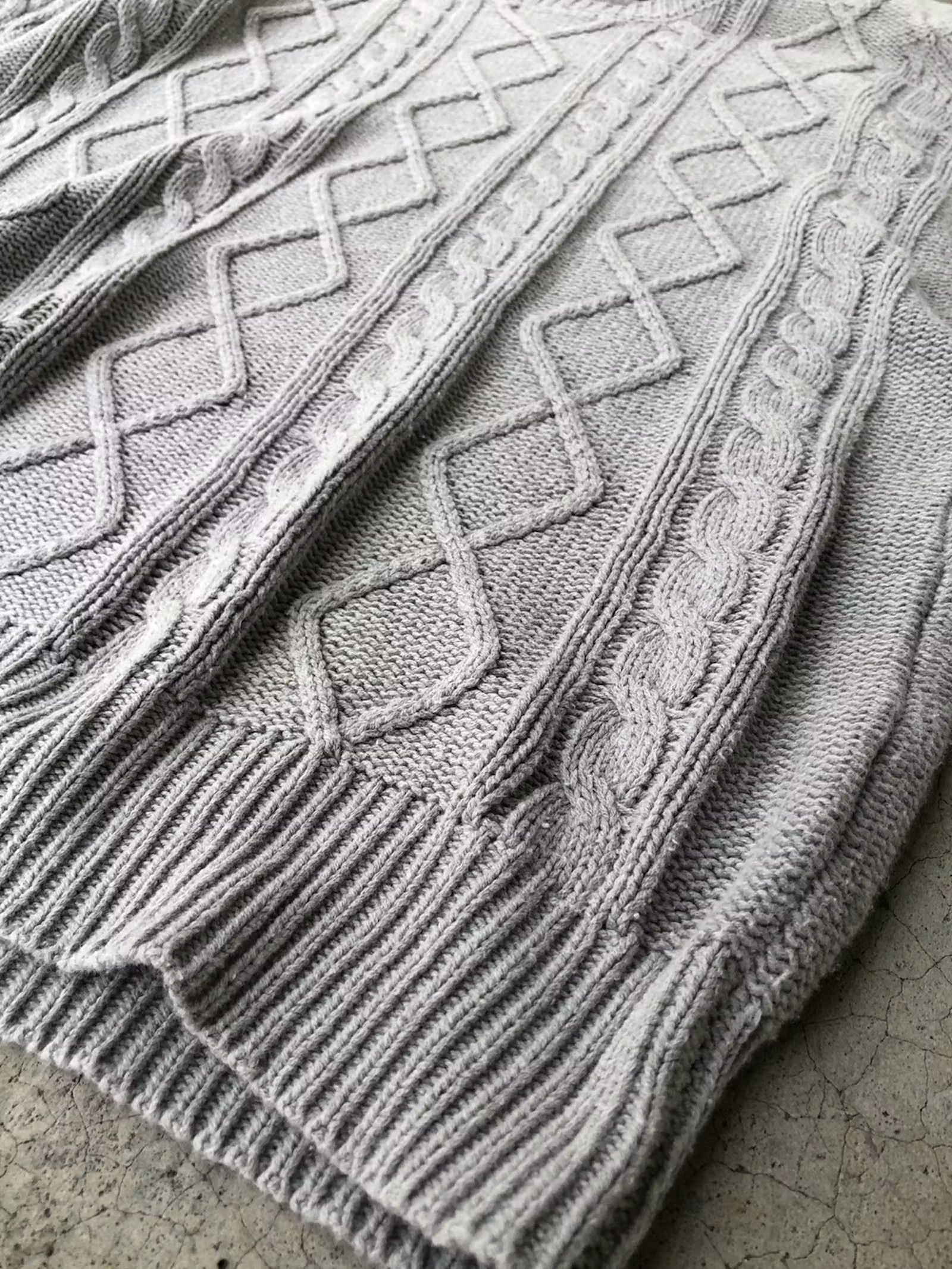 Aran Isles Knitwear × Designer 💥Vintage Africataro Pullover/Pureknit Knitting Pattern Size US L / EU 52-54 / 3 - 5 Thumbnail