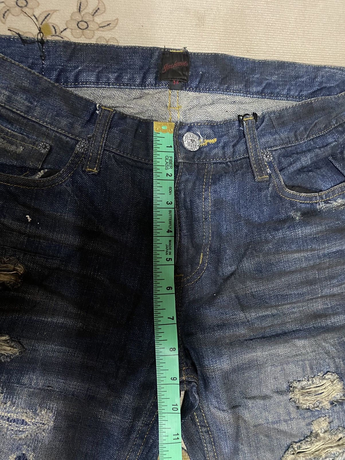 JACKROSE Japanese Brand Jack Rose Distressed Design Style Size US 31 - 17 Thumbnail