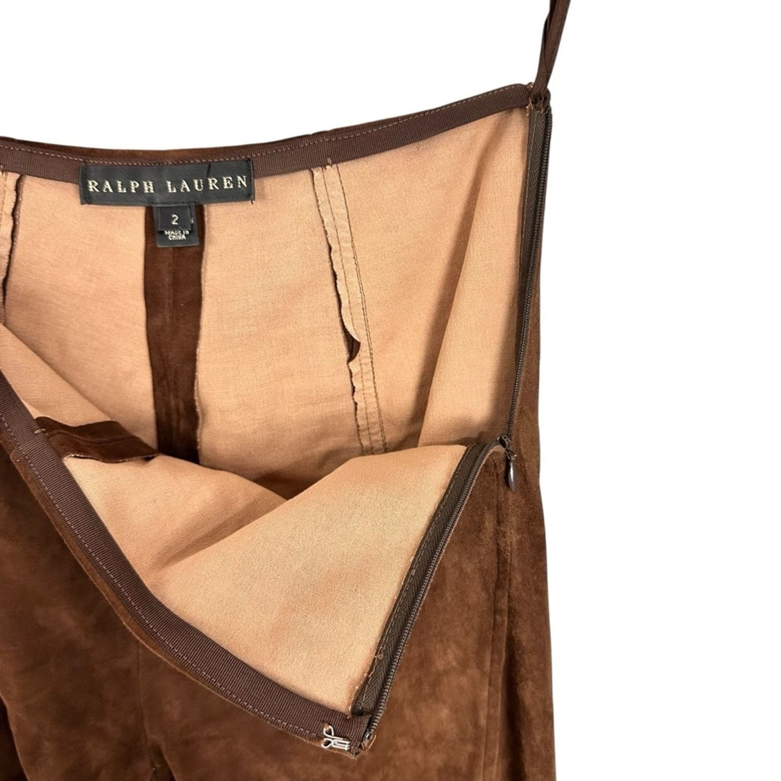 Ralph Lauren Polo Ralph Lauren Lambskin Suede Riding Pant Cinnamon Size 2 Size 26" / US 2 / IT 38 - 6 Thumbnail