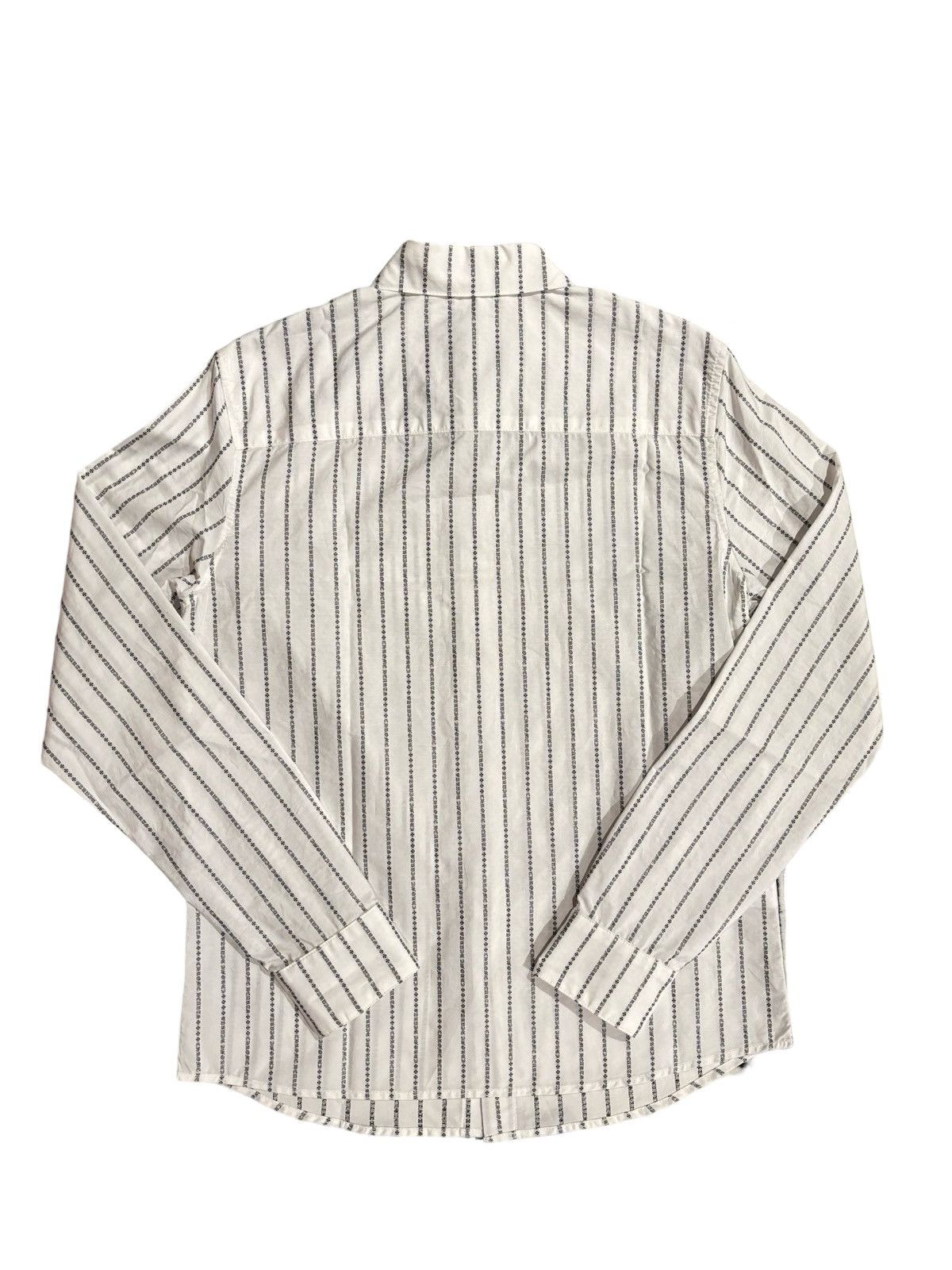 Chrome Hearts Loose ends pin stripe button up shirt Size US XL / EU 56 / 4 - 2 Thumbnail
