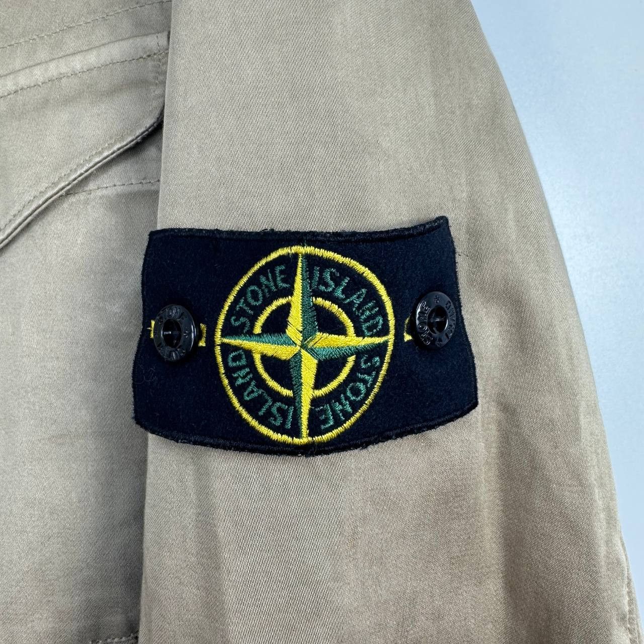 Stone Island Stone Island Beige Cotton Field Jacket Overshirt Mens Size L Size US L / EU 52-54 / 3 - 4 Thumbnail