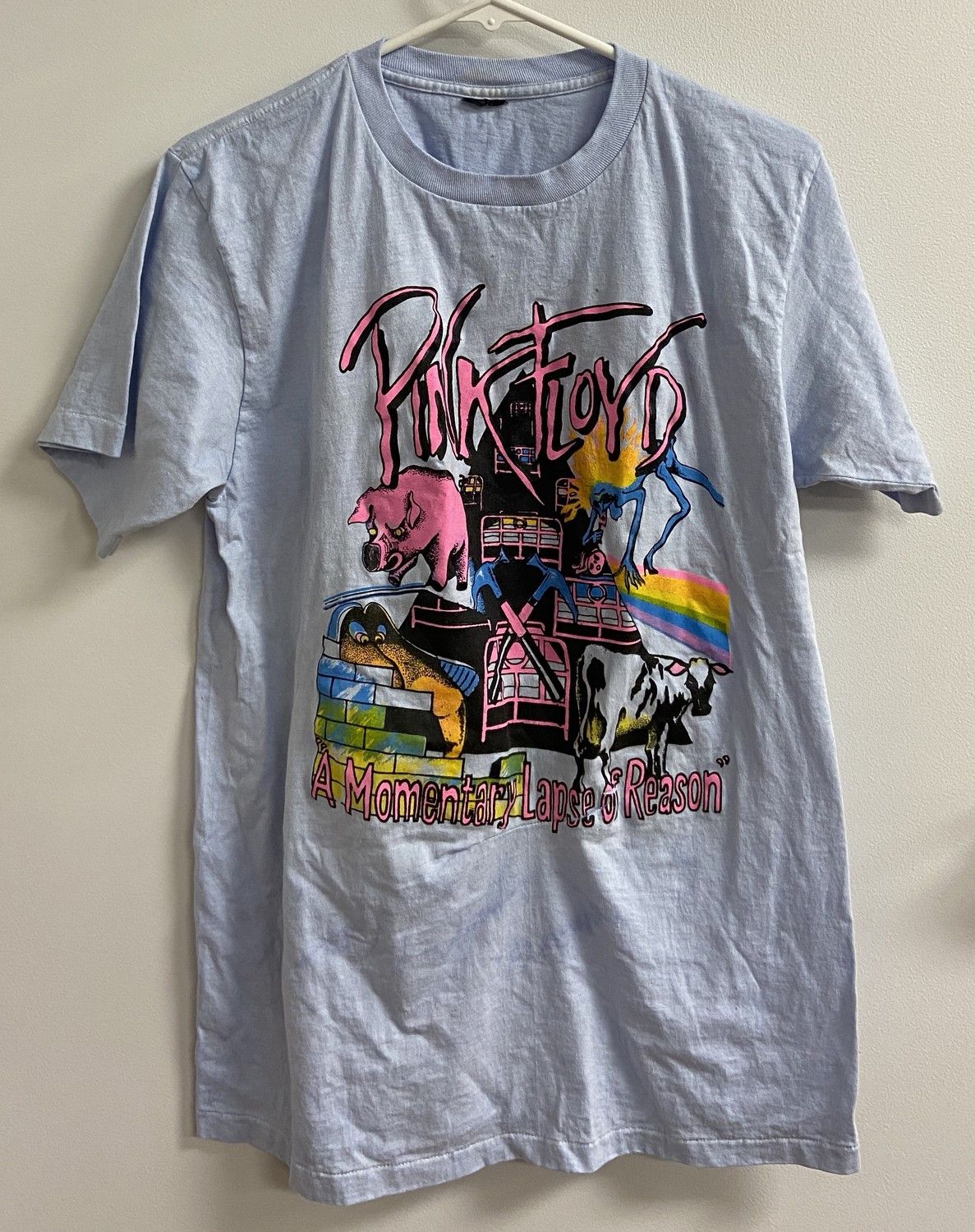 Pink Floyd 1987 A Momentary Lapse Of Reason World Tour Concert T-Shirt Size US M / EU 48-50 / 2 - 1 Thumbnail