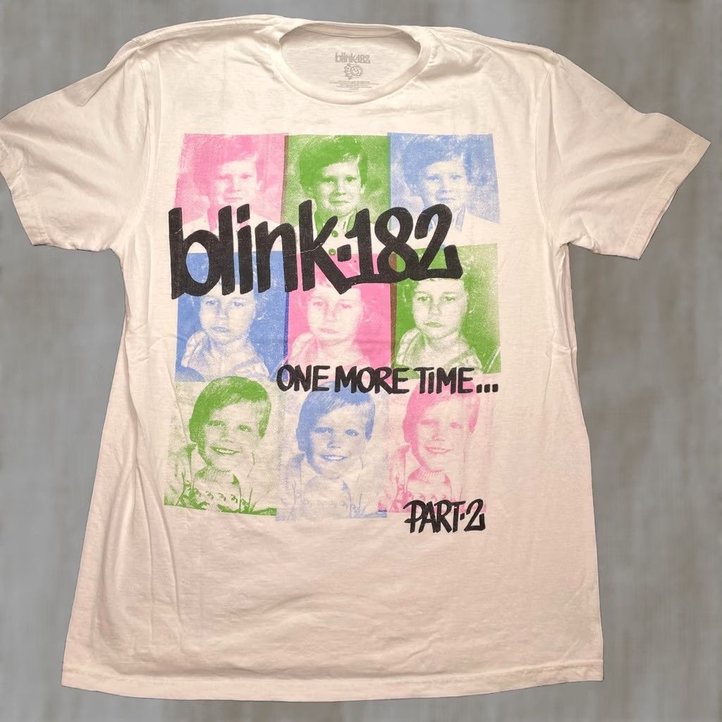 Vintage Blink-182 Shirt Mens Large White One More Time Part 2 Can't Go Back Band Tee Size US L / EU 52-54 / 3 - 1 Thumbnail