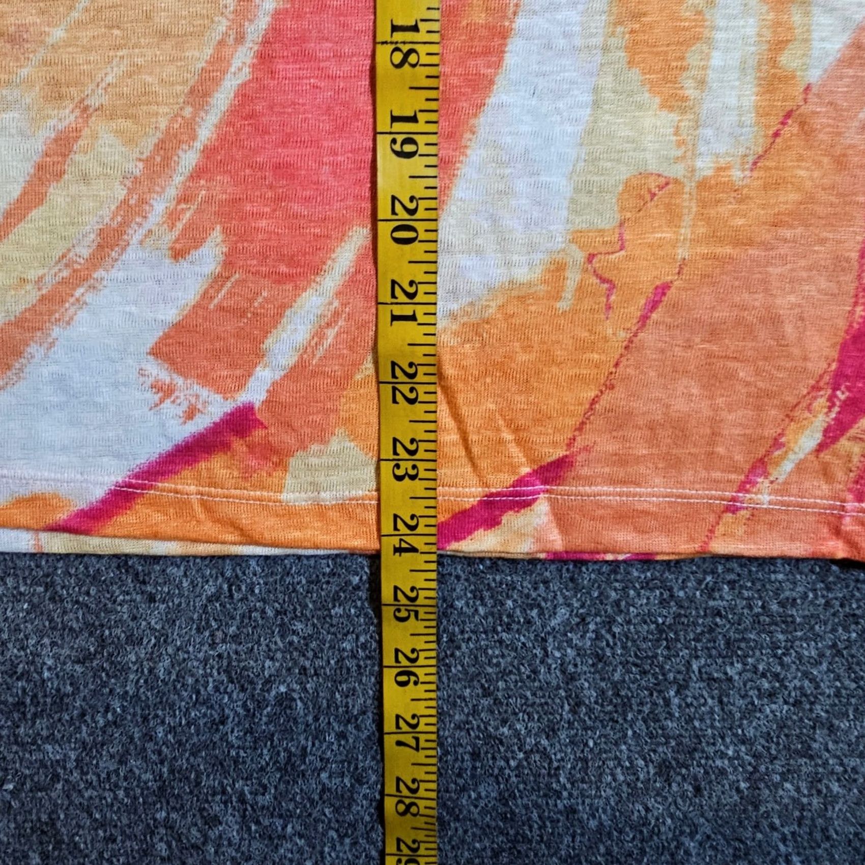 Vintage Chicos Top Shirt Women XL Orange Linen Knit Boxy Stretchy Casual Beachy Easy Care Silhouette Mens Womens Size XL / US 12-14 / IT 48-50 - 6 Thumbnail