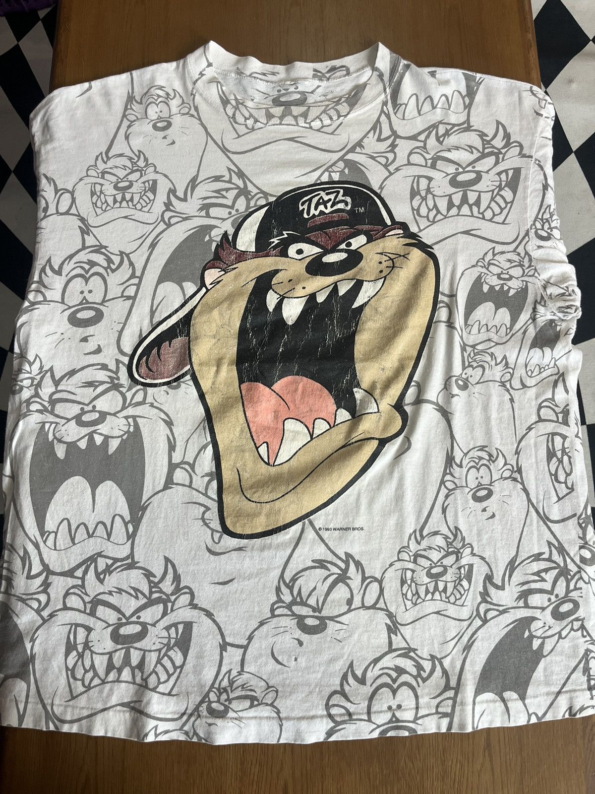 Warner Bros Vintage TAZ (ovp) Looneytunes 1993’s Warner Bros Tshirt Size US XL / EU 56 / 4 - 4 Thumbnail
