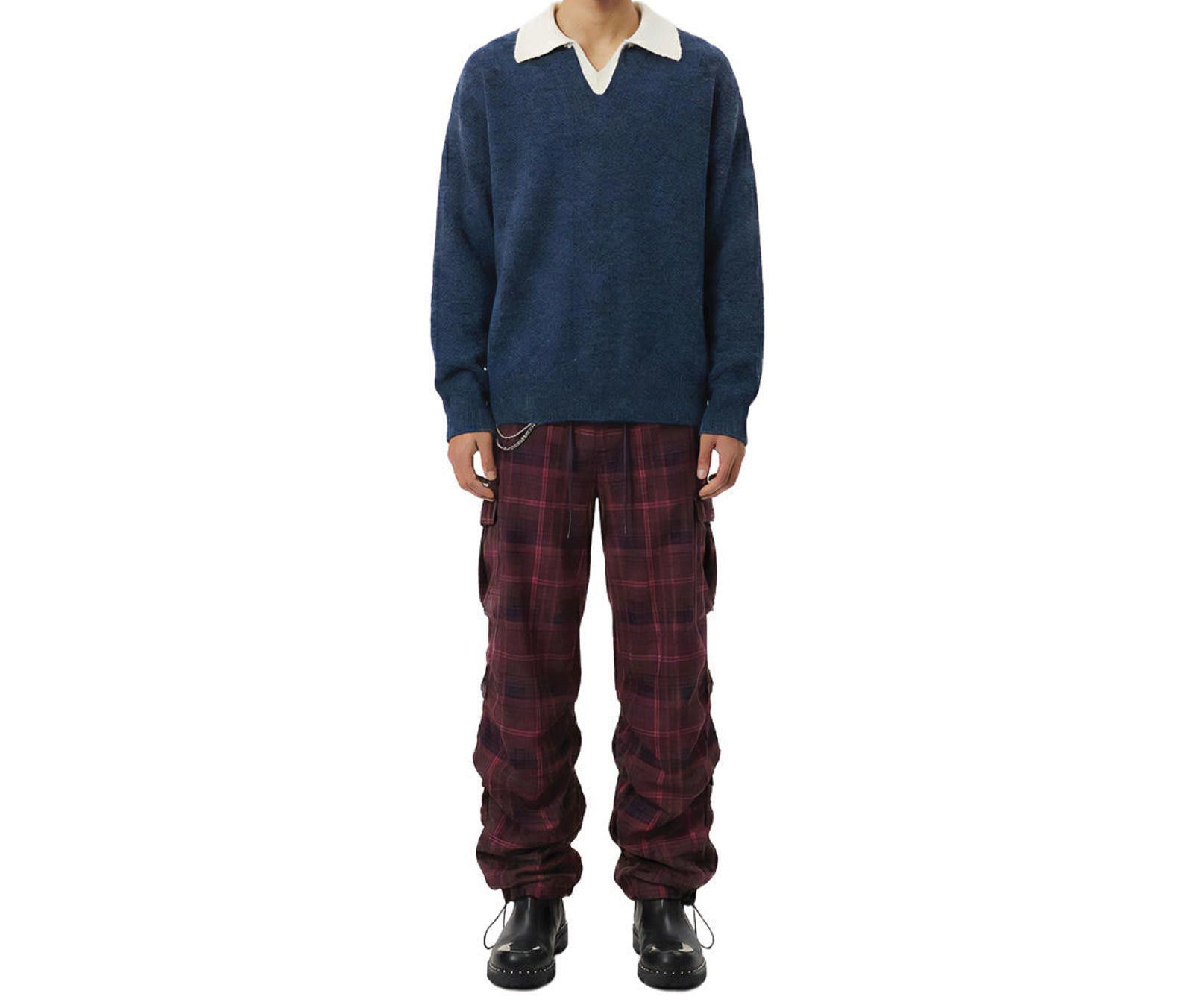 Other Marled V-Neck Polo Sweater | Wool-Cotton Size US M / EU 48-50 / 2 - 2 Thumbnail