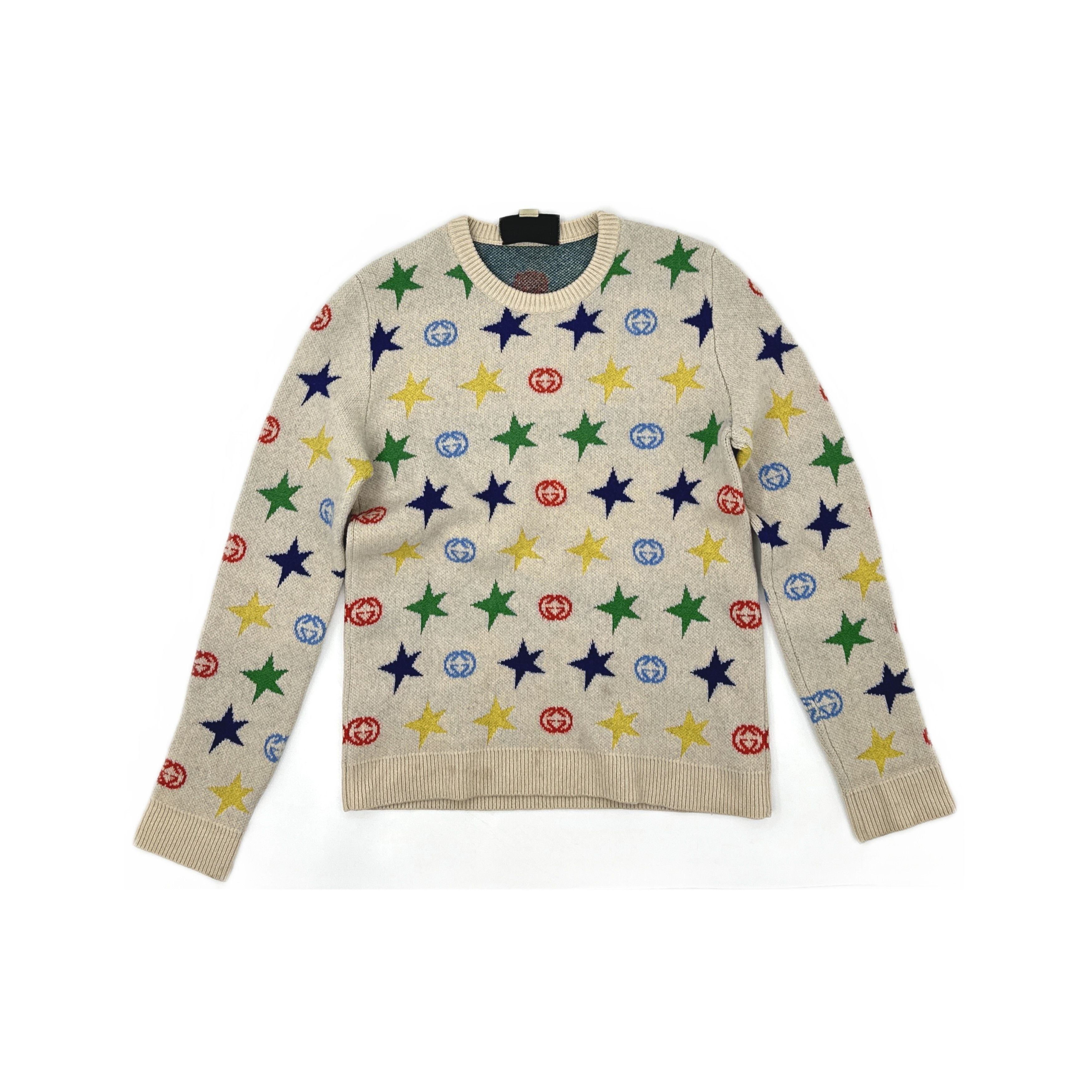 Gucci Gucci Star & GG Wool Sweater Size M Size US M / EU 48-50 / 2 - 1 Thumbnail