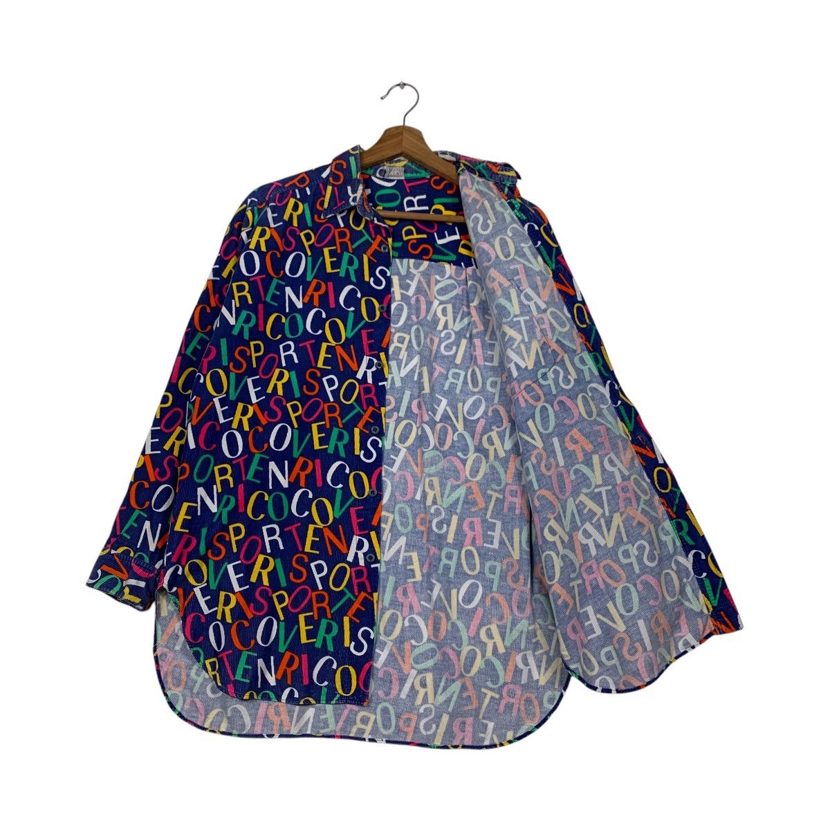 Enrico Coveri Enrico Coveri Sport Fullprint Button Shirt #2260-C100 Size US L / EU 52-54 / 3 - 9 Thumbnail