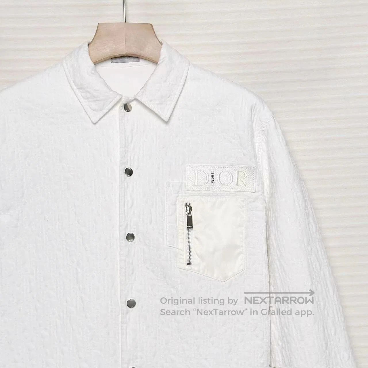 Sacai DIOR x Sacai Collab Embroidered Shirt Jacket. Size US S / EU 44-46 / 1 - 3 Thumbnail