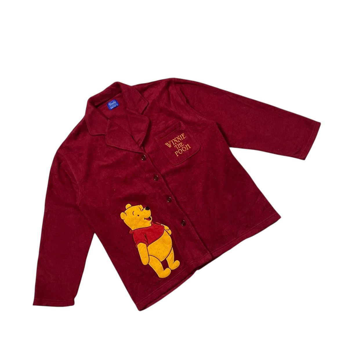 Disney vintage Disney Winnie the Pooh button-up fleece jacket Size L / US 10 / IT 46 - 2 Thumbnail