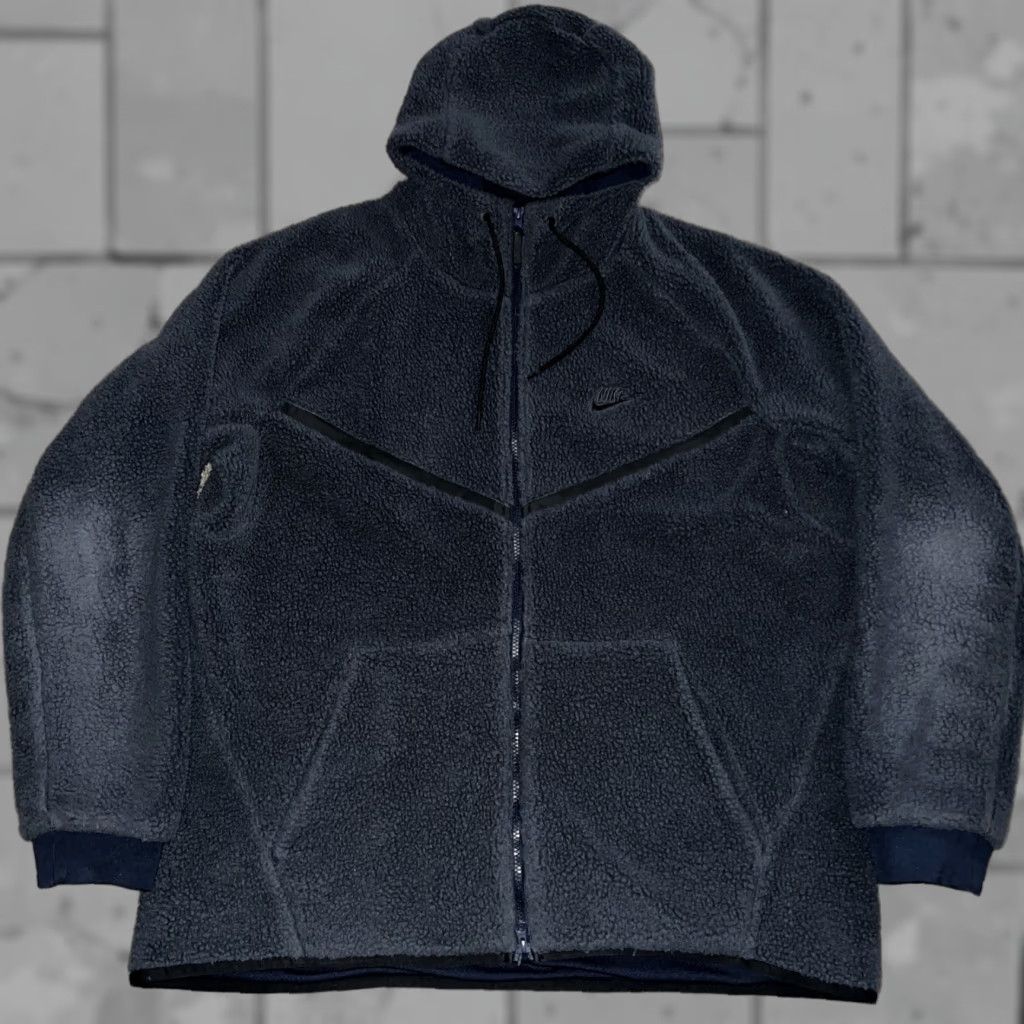 Nike Nike Gray Full Zip Thick Fleece Jacket Mens Size XXL Size US XXL / EU 58 / 5 - 1 Thumbnail