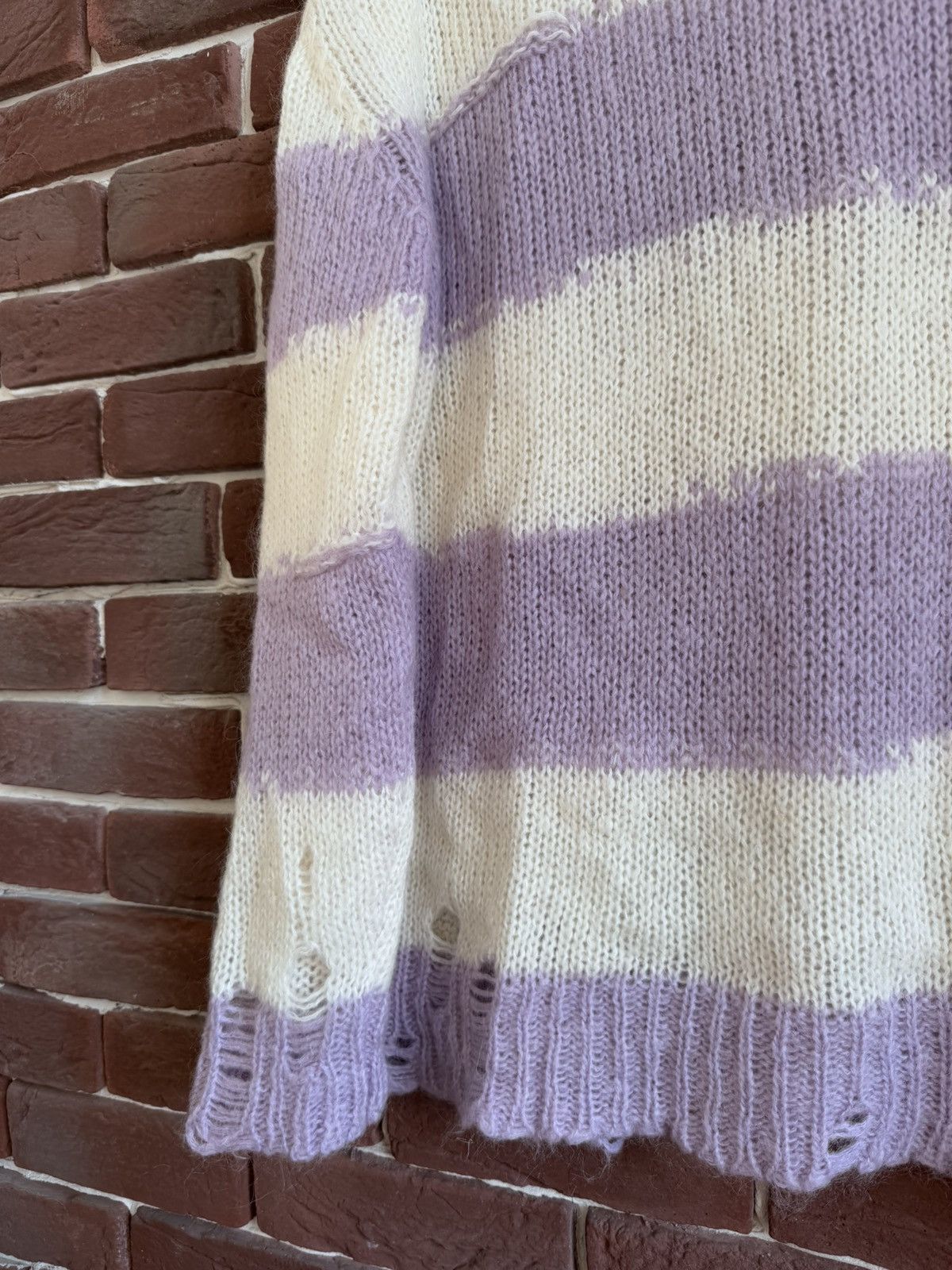 Acne Studios Acne Studios Mohair Sweater Distressed Knit Kurt Cobain Size US L / EU 52-54 / 3 - 3 Thumbnail