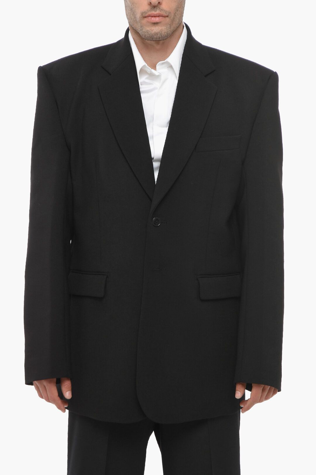 Vetements og1mm0824 Unisex Oversized Blazer in Black Size S / US 4 / IT 40 - 2 Thumbnail