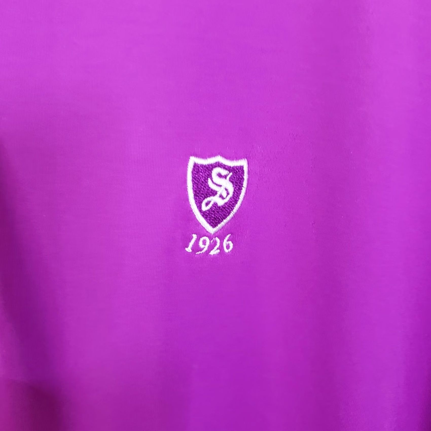 Footjoy FootJoy Polo Golf Shirt Men's L Purple Solid Short Sleeve FJ Performance Size US L / EU 52-54 / 3 - 6 Thumbnail