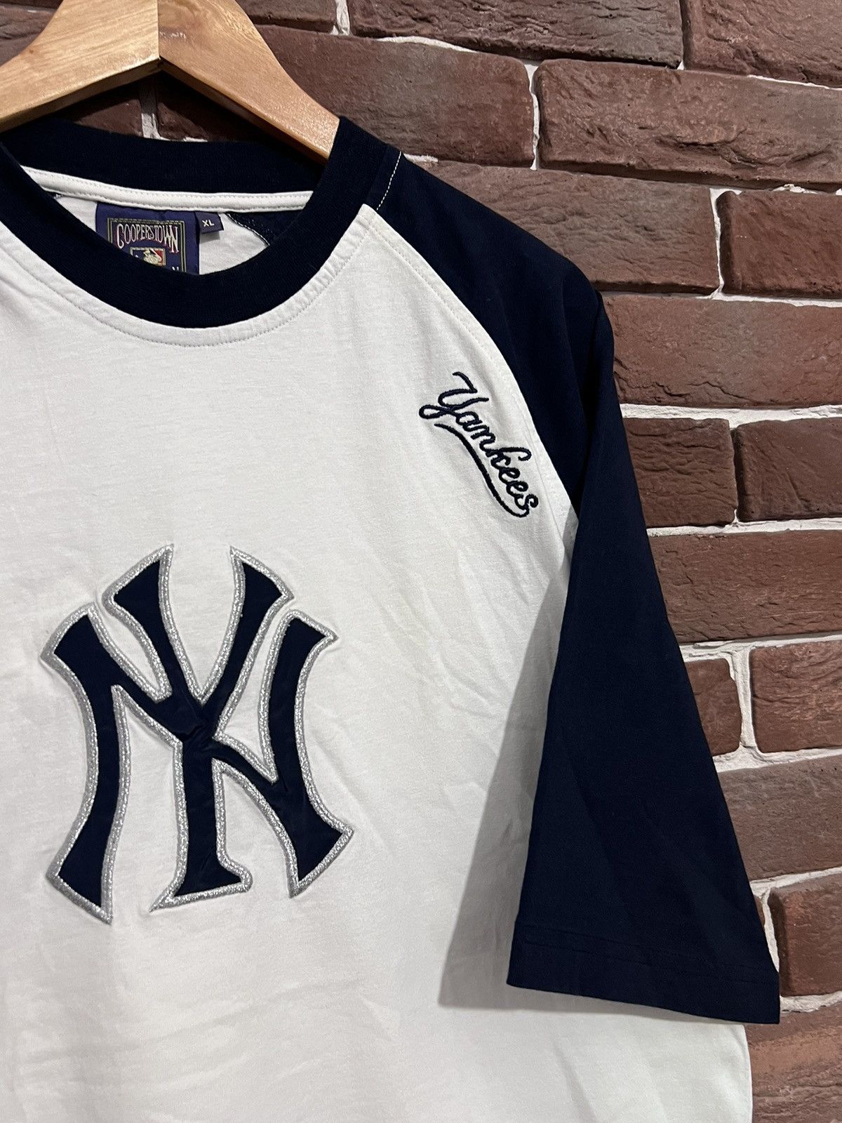 Cooperstown Collection Rare Vintage 90s New York Yankees Nutmeg Baseball Tshirt Size US XL / EU 56 / 4 - 4 Thumbnail