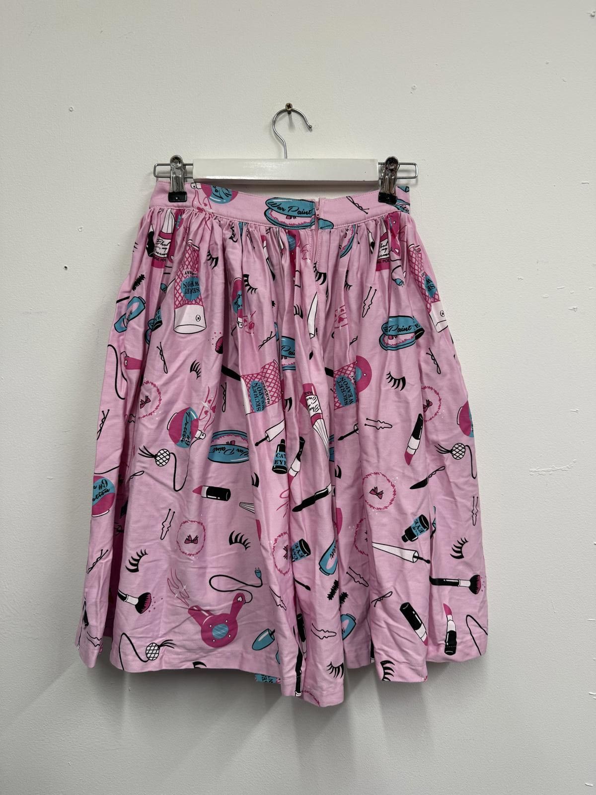 Other Vixen Pink Skirt with Beauty Tools Print Size 28" / US 6 / IT 42 - 2 Thumbnail