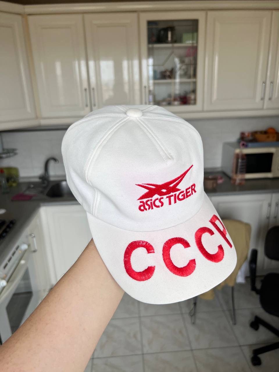 Asics VINTAGE 1980s ASICS TIGER JAPAN BIG LOGO CCCP USSR HAT CAP Size ONE SIZE - 6 Thumbnail