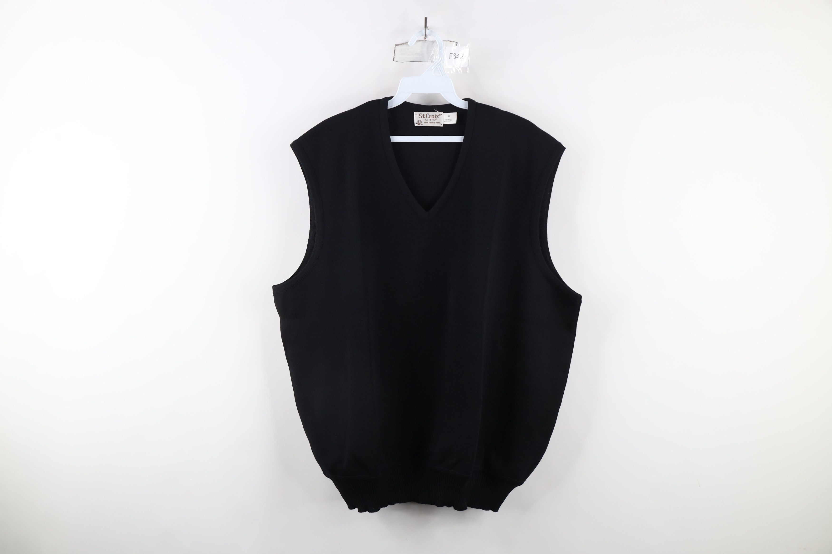 St. Croix × Vintage Vintage 90s St Croix Knits Merino Wool Sweater Vest USA Size US XL / EU 56 / 4 - 1 Thumbnail