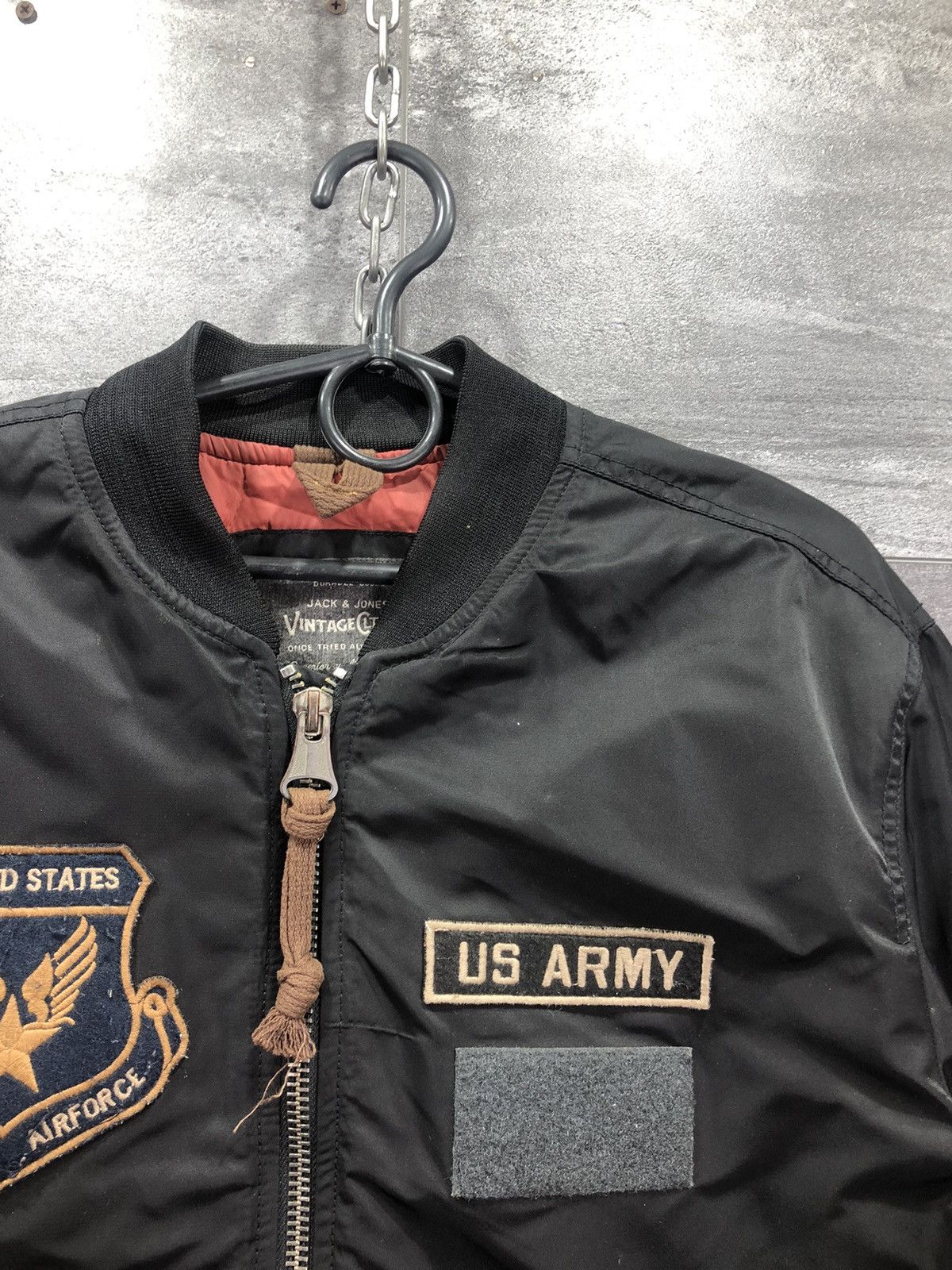 Vintage 90s MA-1 Bomber US ARMY Military Archive Jacket