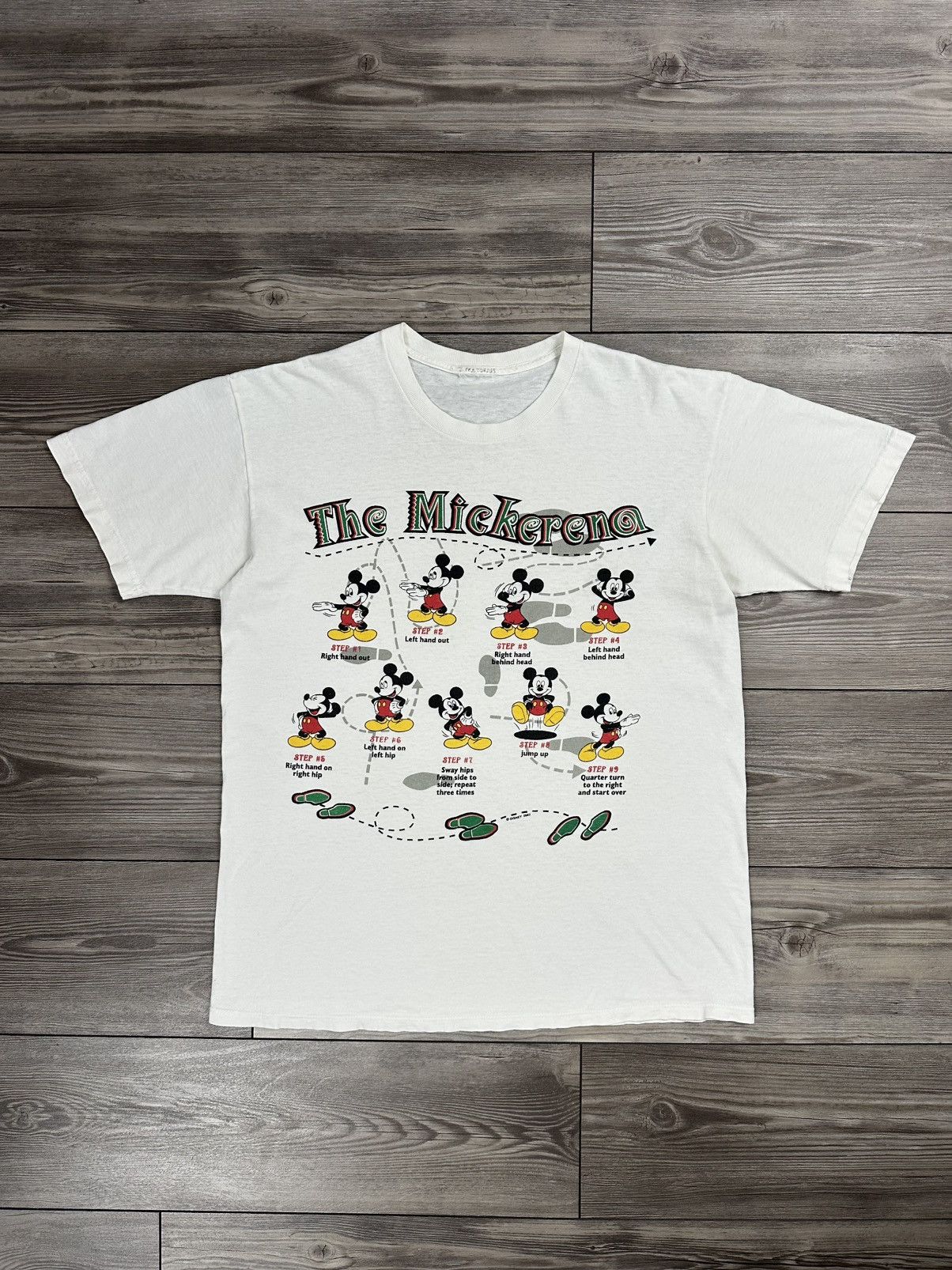 Disney Vintage 90’s Mickey Mouse Mickerana Dance T Shirt Size US XL / EU 56 / 4 - 1 Thumbnail