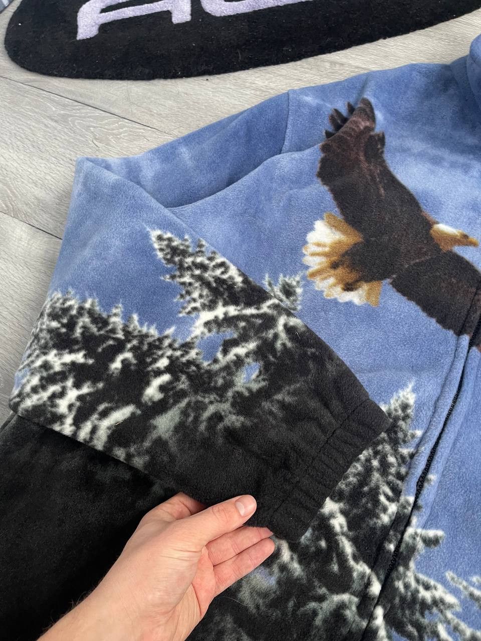 Vintage Vintage fleece Eagle Sherpa full print art animal gorpcore Size US XXL / EU 58 / 5 - 5 Thumbnail