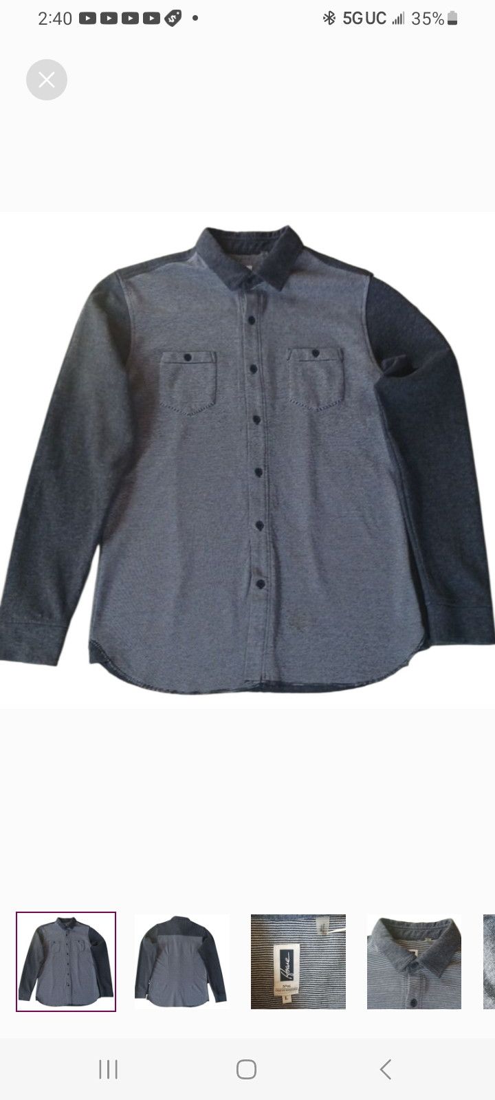 Howe Howe No 65 Knitted Long-Sleeve Shirt Size US L / EU 52-54 / 3 - 1 Thumbnail
