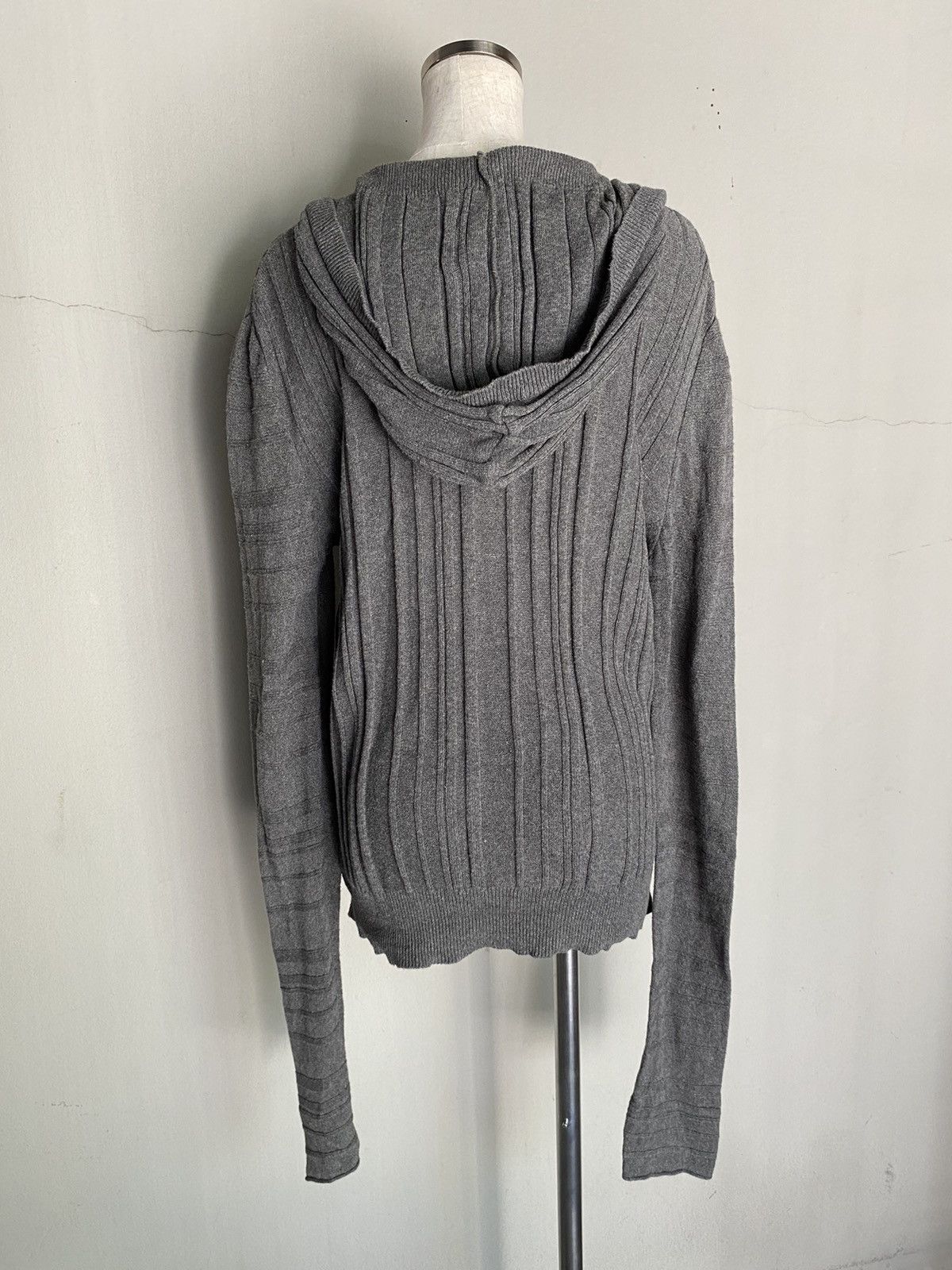 Neil Barrett BLACKBARRETT By Neil Barrett Dark Gray Knit Hoodie Cardigan Size US M / EU 48-50 / 2 - 22 Thumbnail