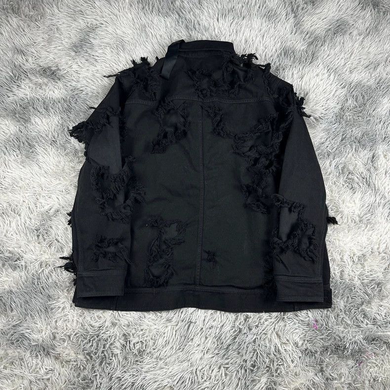 Rick Owens Rick Owens Erosion destroys men's denim jacket-2506 Size US S / EU 44-46 / 1 - 2 Thumbnail