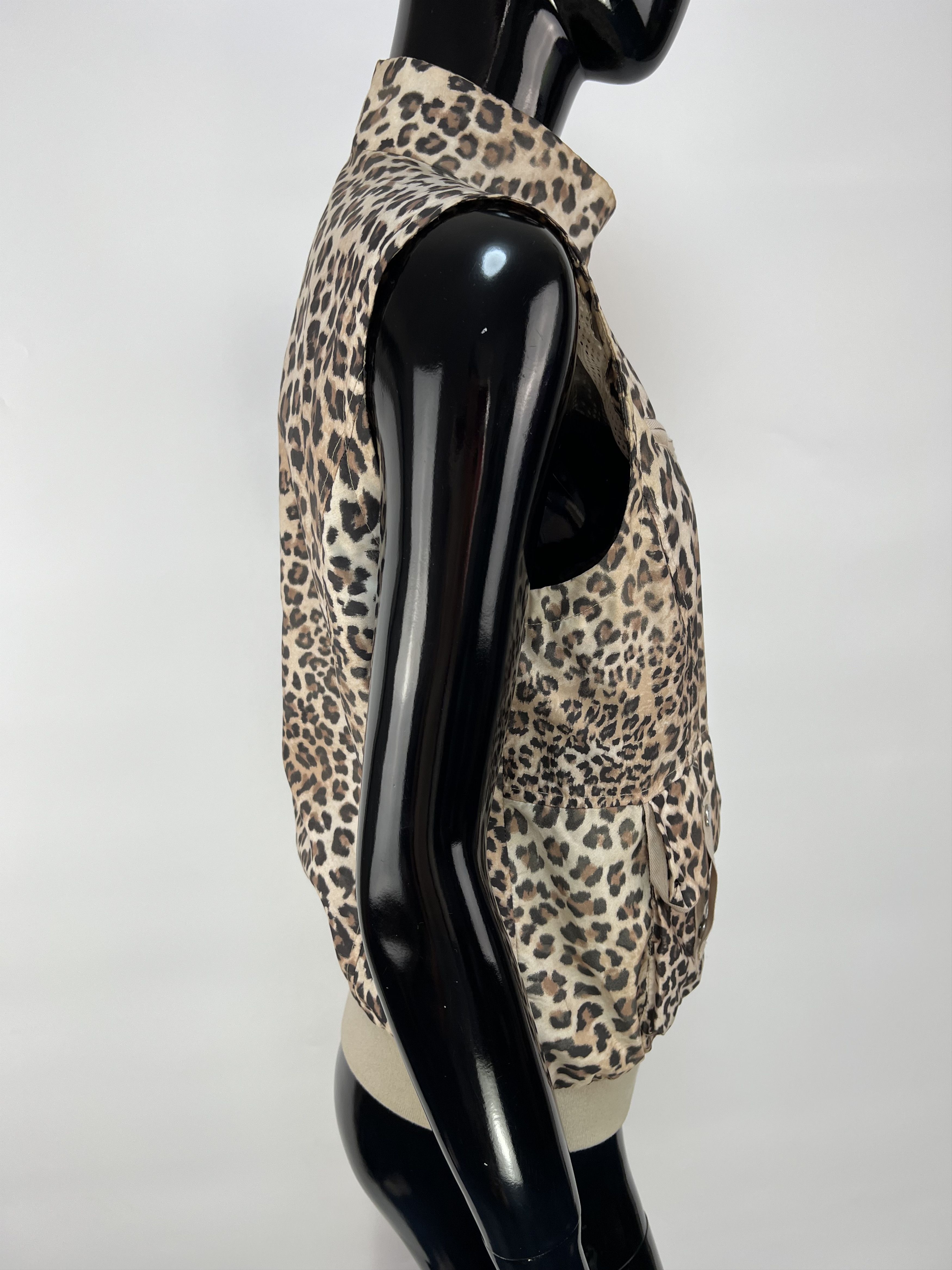 Bogner Bogner Women’s Leopard Print Full Zip Vest Size US 6 Size M / US 6-8 / IT 42-44 - 2 Thumbnail