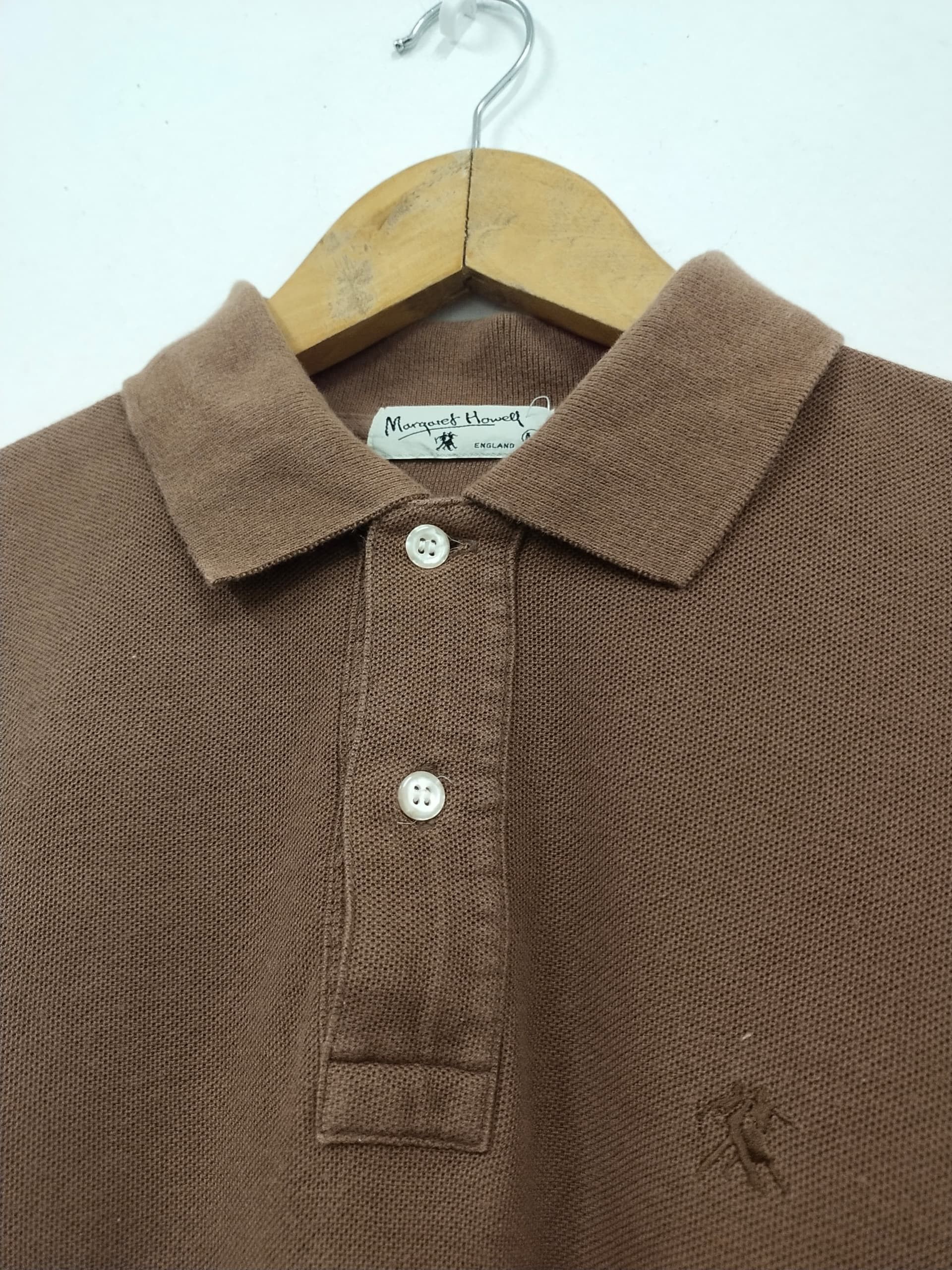Margaret Howell Vintage MHL Margaret Howell brown Collar t shirt Size US M / EU 48-50 / 2 - 3 Thumbnail