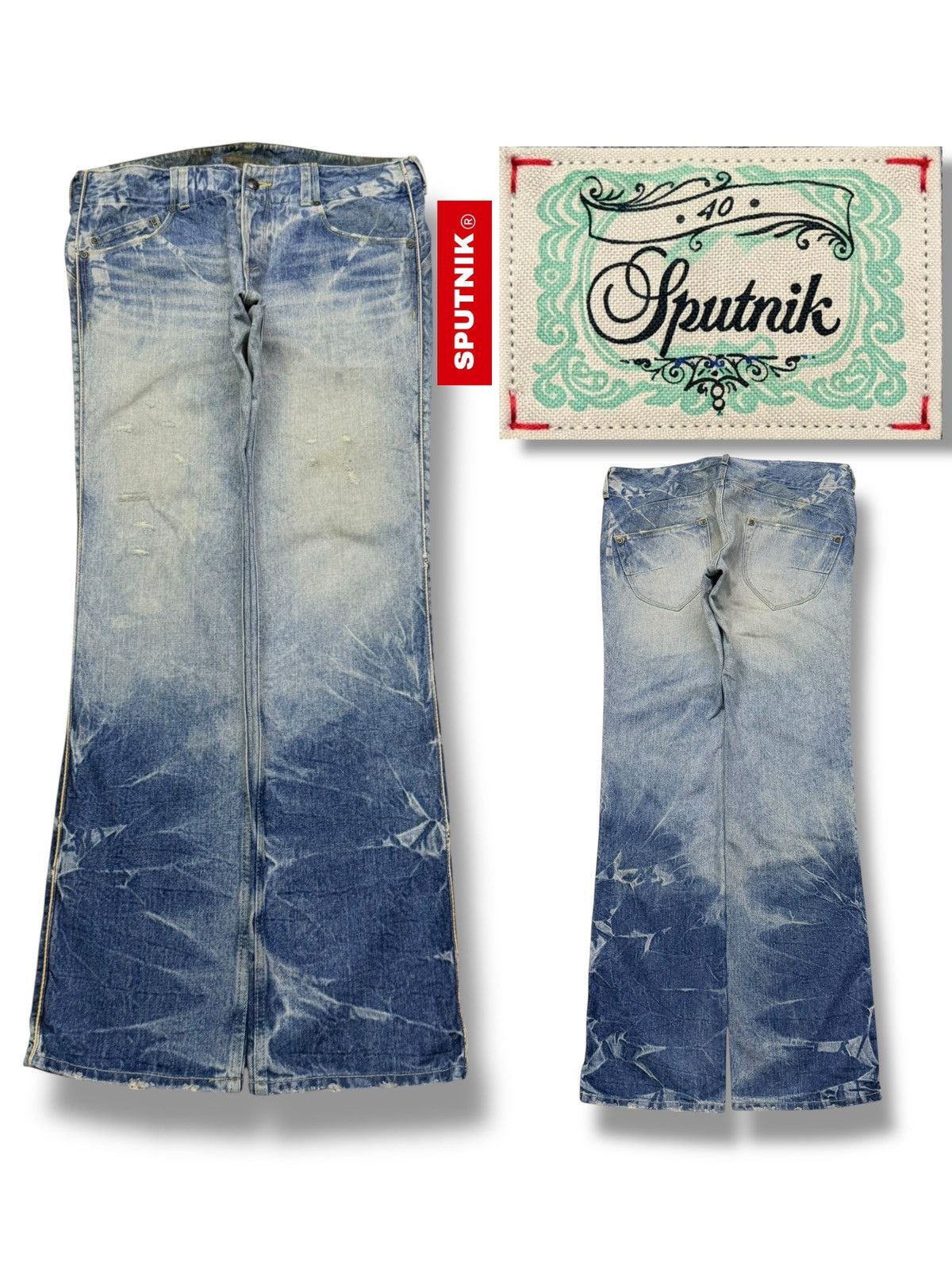 Hysteric Glamour Vintage Sputnik Japan Distressed Archive Y2K Japanese Denim Size US 34 / EU 50 - 1 Thumbnail