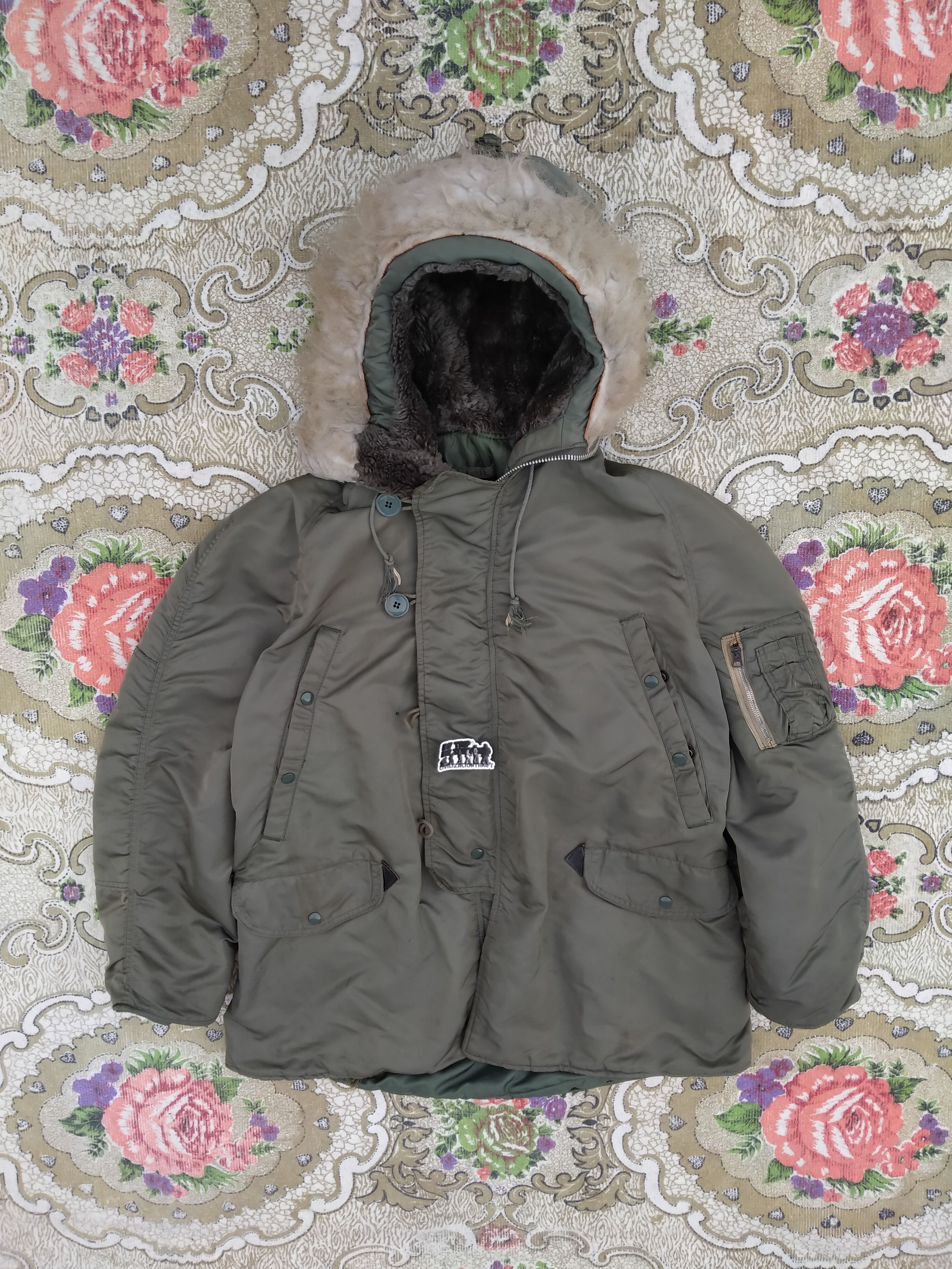Alpha Industries 🇺🇸Vintage Alpha Industries 90s N-3B Parka Size US L / EU 52-54 / 3 - 3 Thumbnail