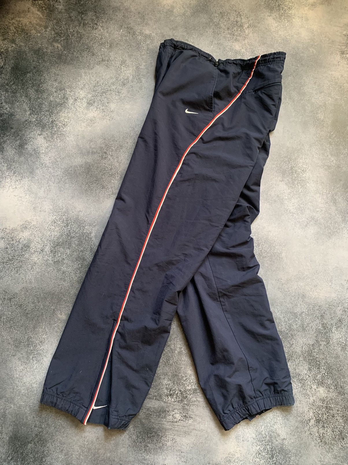 Nike × Vintage Vintage Nike Track Pants Drill Y2K style Swoosh Size US 34 / EU 50 - 5 Thumbnail