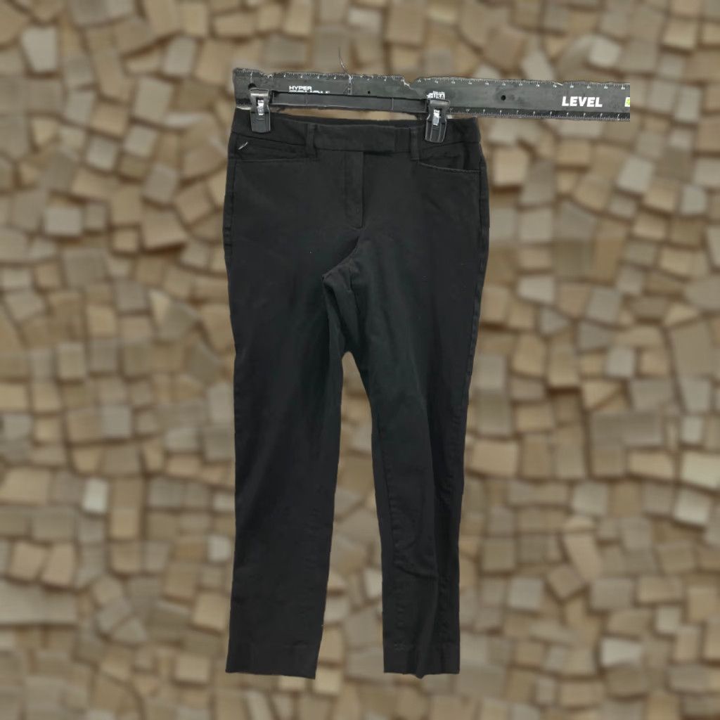 White House Black Market VINTAGE White House Black Market The Slim Pants Size 6 Womens Black Hook Eye Size 28" / US 6 / IT 42 - 1 Thumbnail