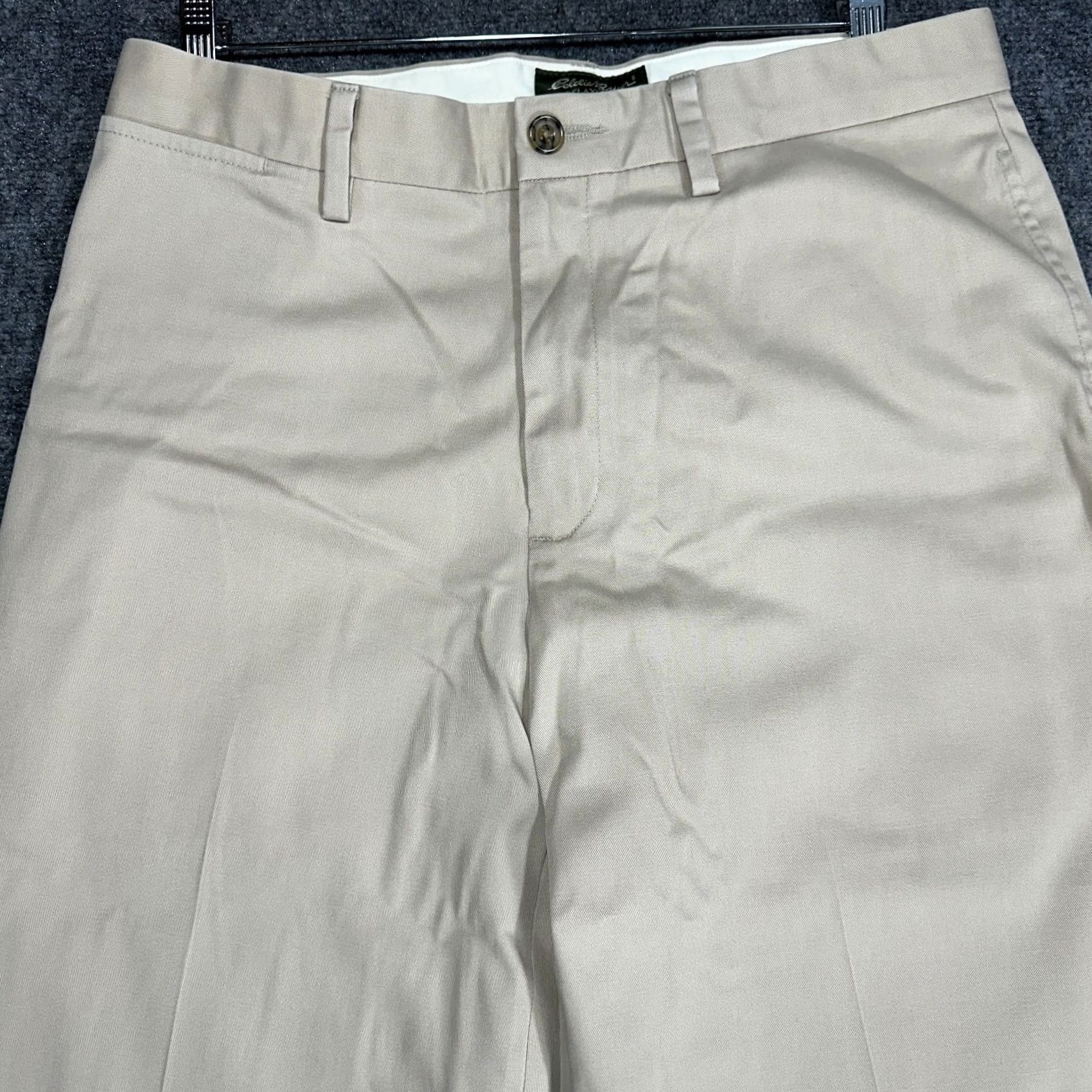 Eddie Bauer Eddie Bauer Pants Mens 32 Relaxed Fit Wrinkle Resistant Chino Beige Cotton Shirt? Size US 32 / EU 48 - 2 Thumbnail