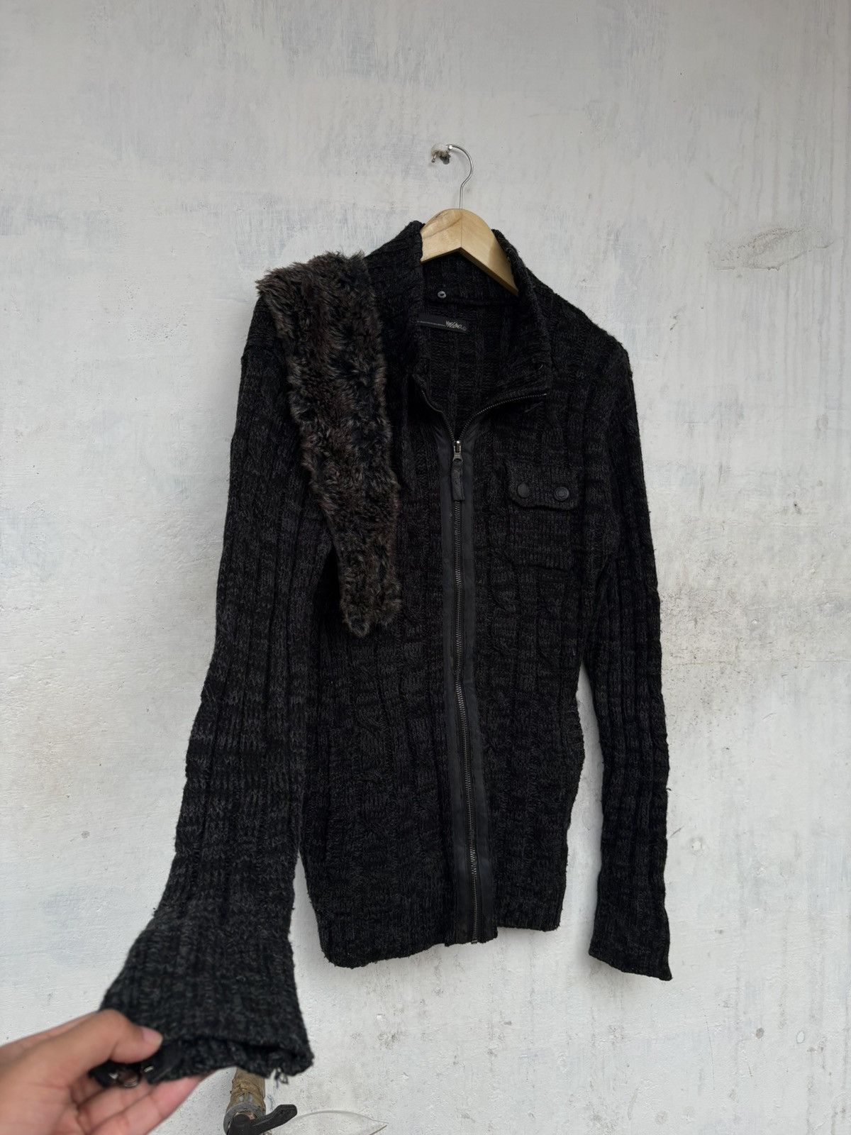 Japanese Brand Mossio Knitwear Fur Jacket Japanese Brand Size US M / EU 48-50 / 2 - 4 Thumbnail